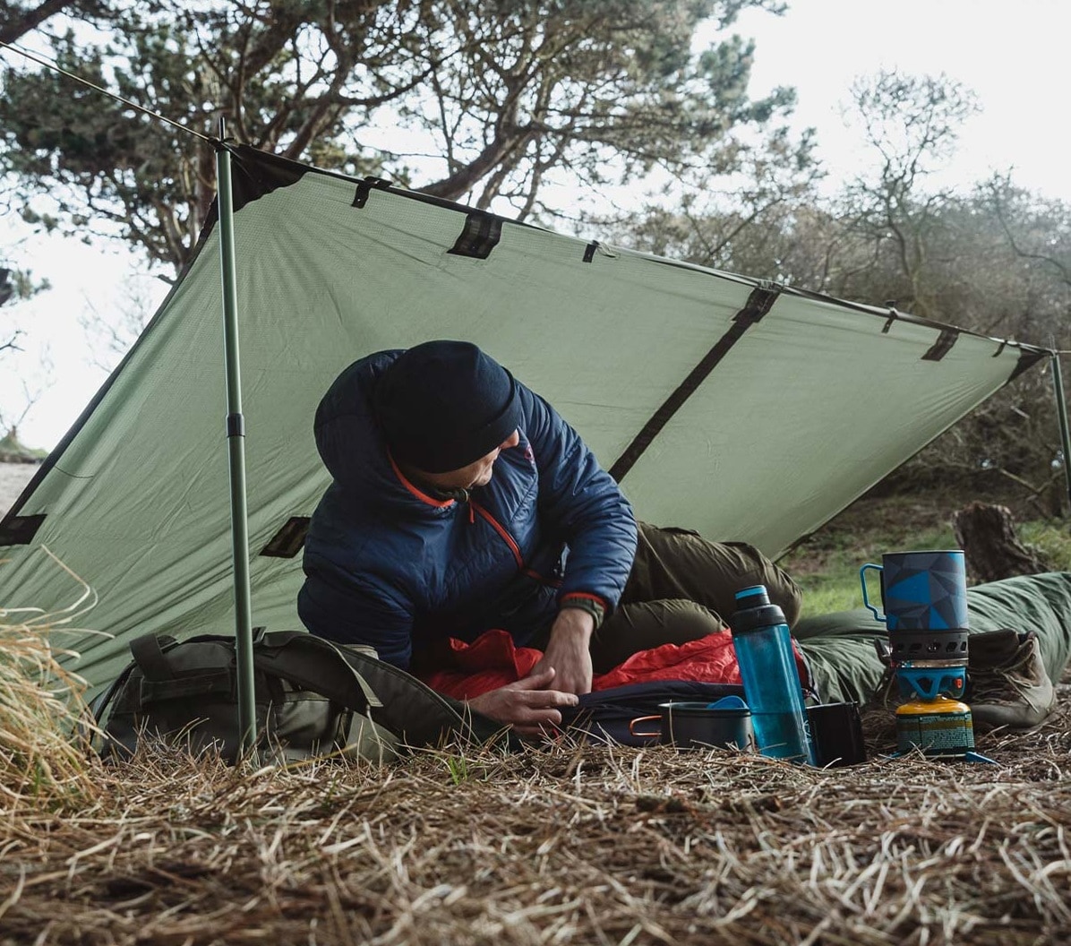 Płachta biwakowa Highlander Forces Basha Shelter - Ranger Green