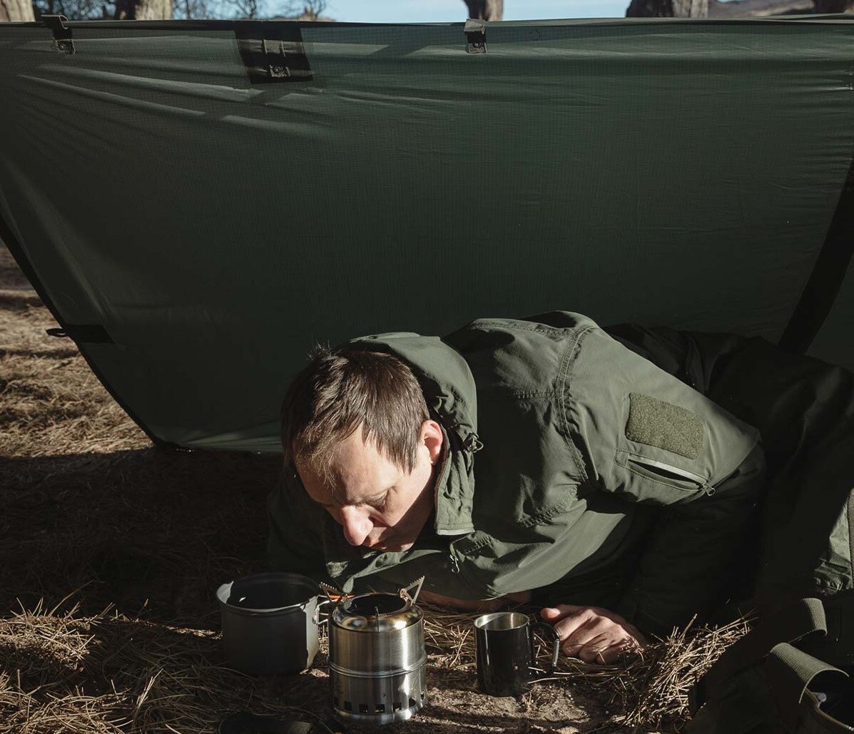 Płachta biwakowa Highlander Forces Basha Shelter - Ranger Green