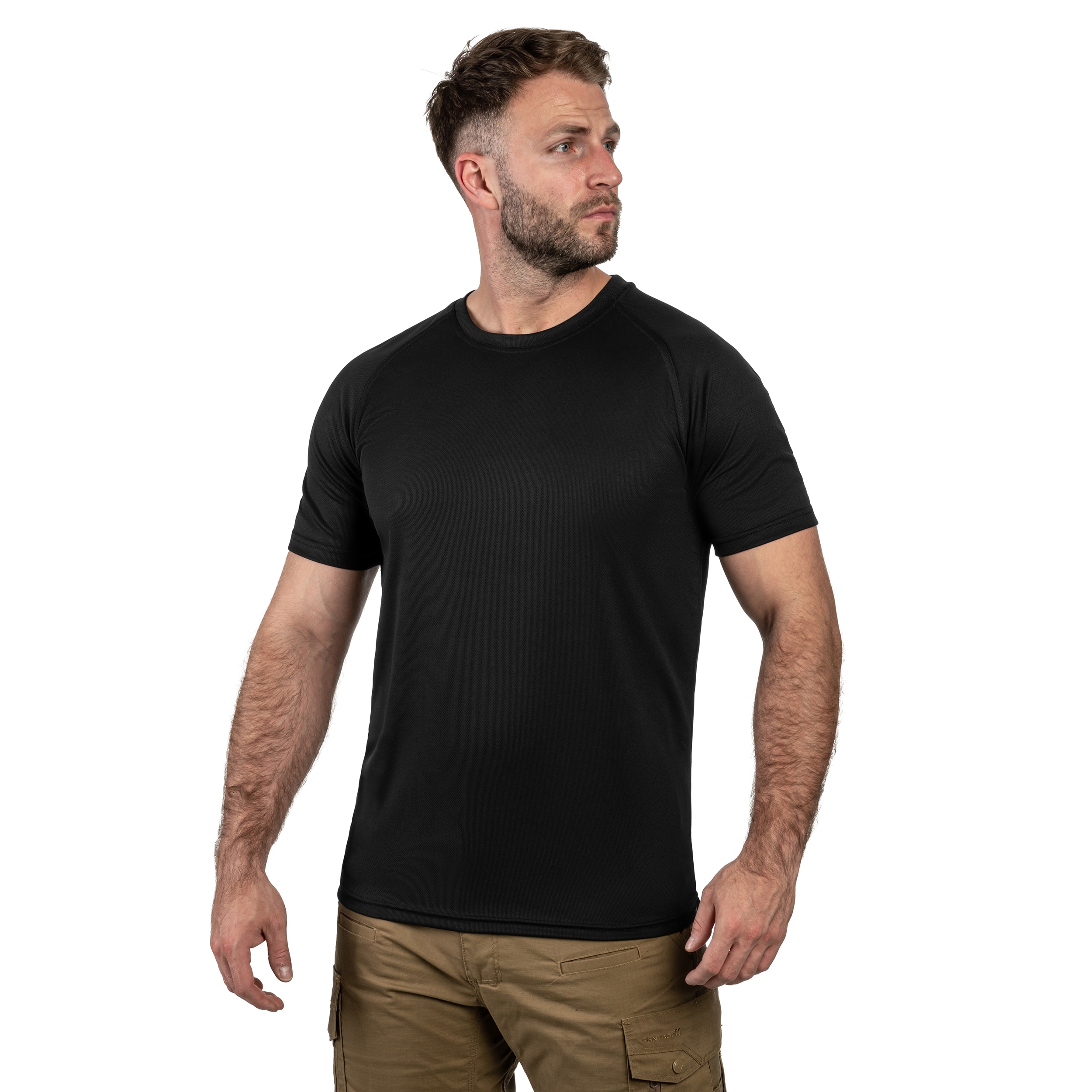 Koszulka T-shirt Highlander Forces Quick Dry Short Sleeve - Black