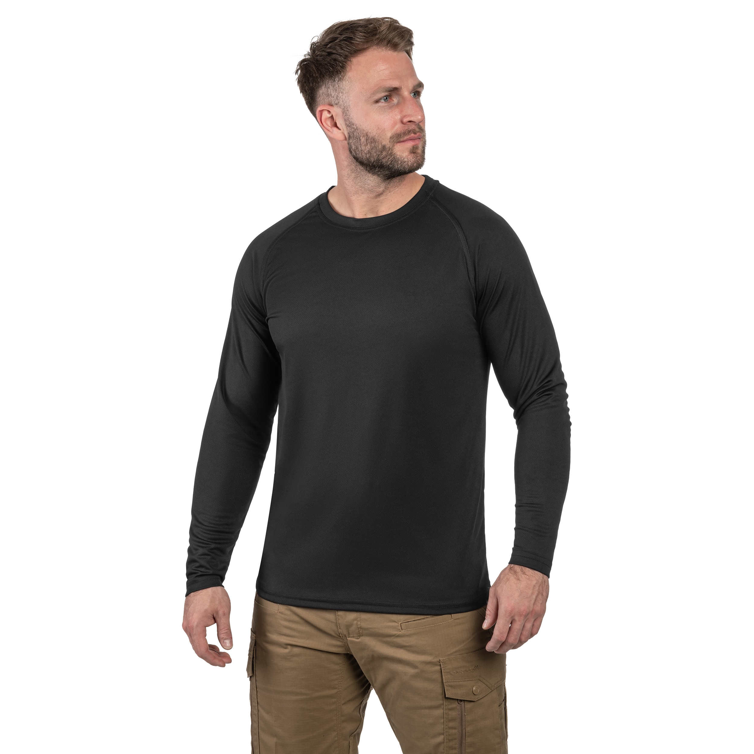 Koszulka Highlander Forces Quick Dry Long Sleeve - Black