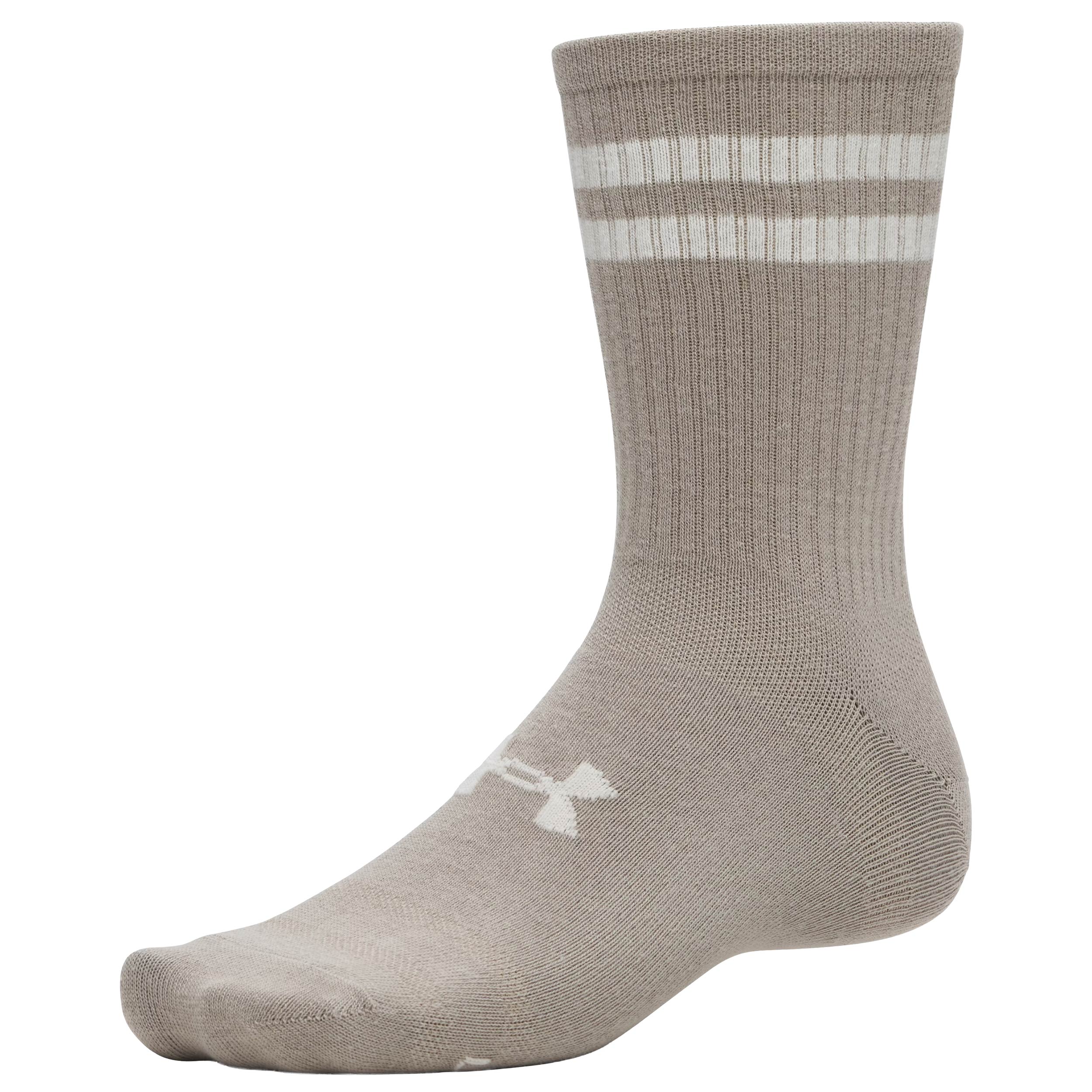 Skarpety Under Armour Essential Crew Timberwolf Taupe / Stone - 6 par
