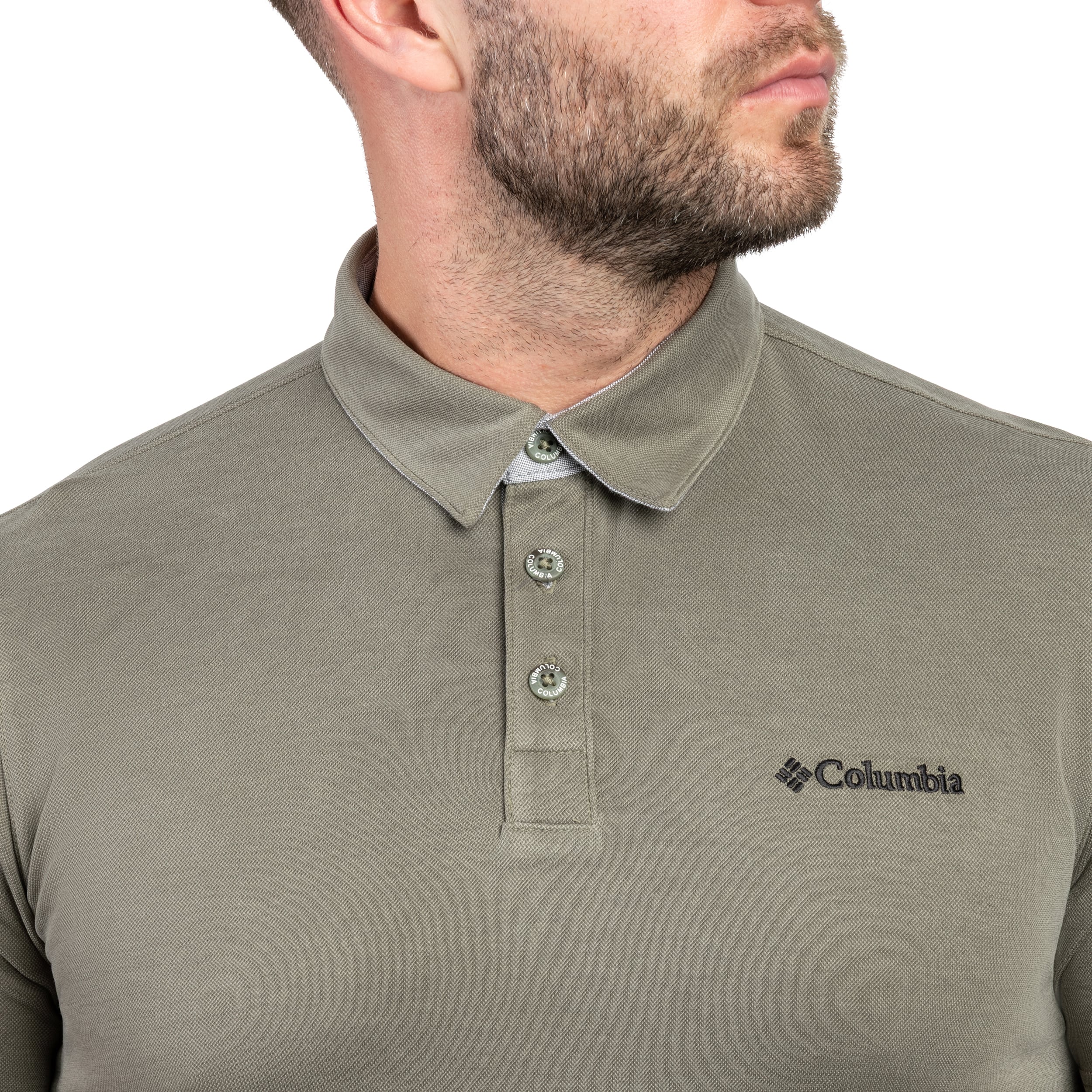 Koszulka polo Columbia Nelson Point - Stone Green