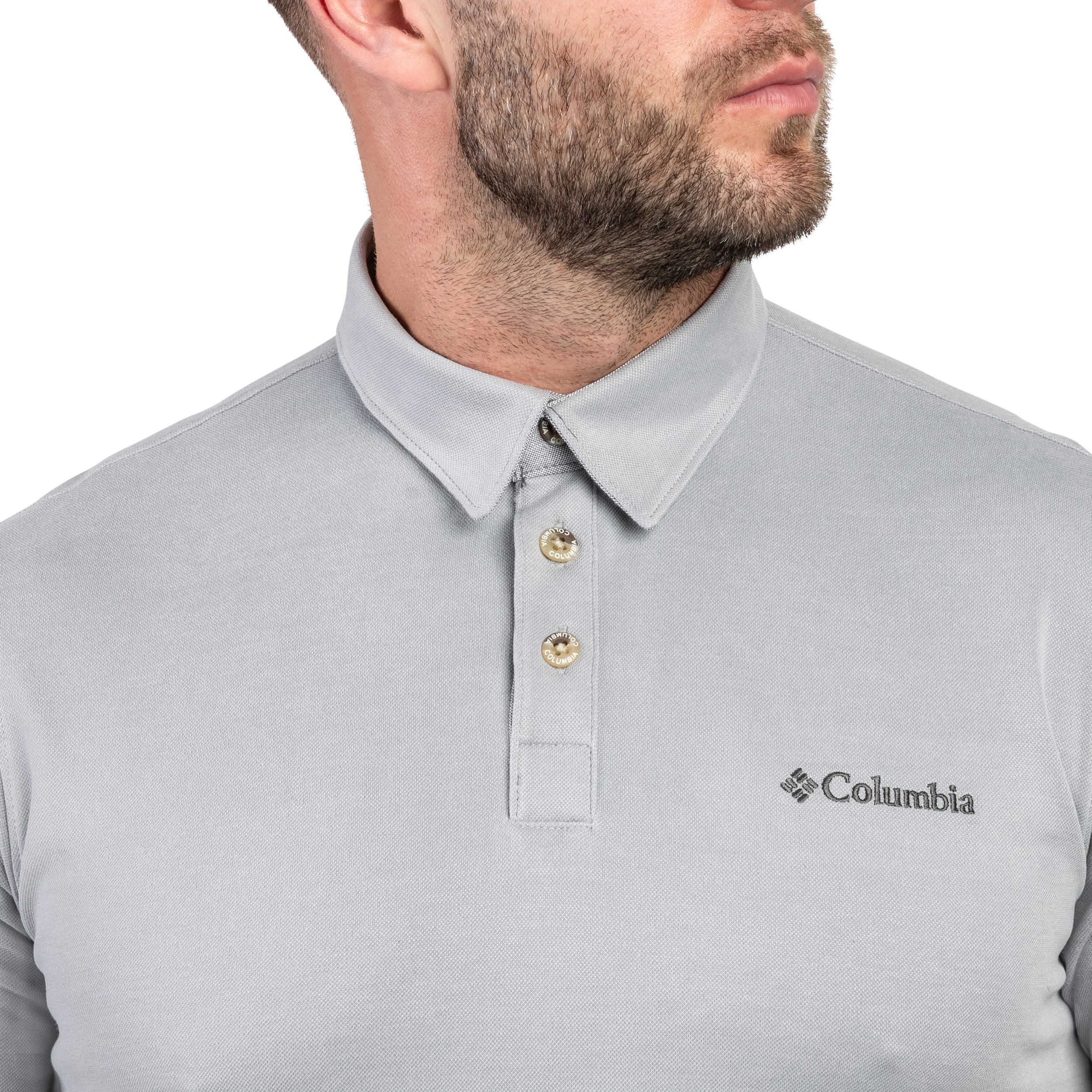 Koszulka polo Columbia Nelson Point - Columbia Grey