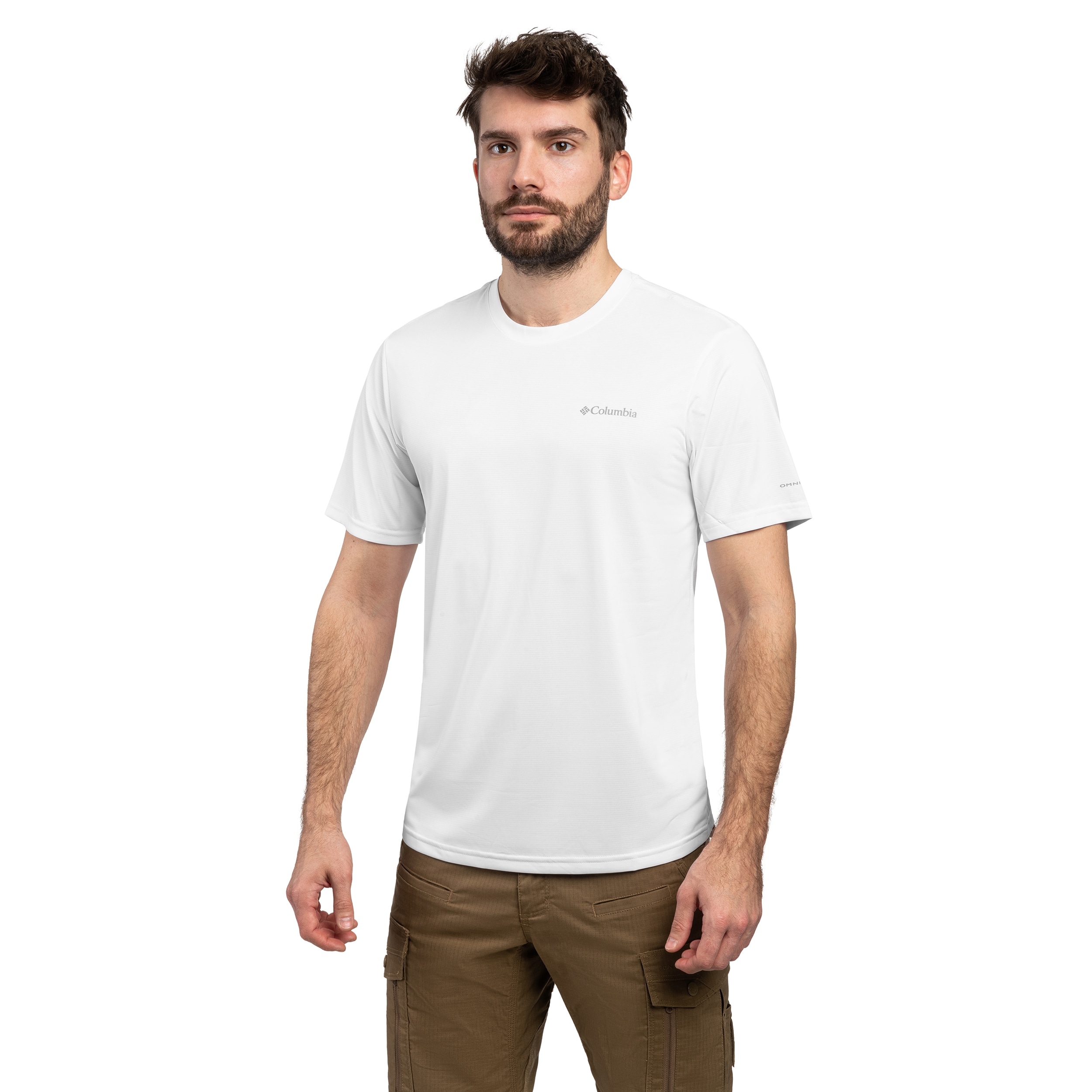 Koszulka T-shirt Columbia Hike Crew Technical - White