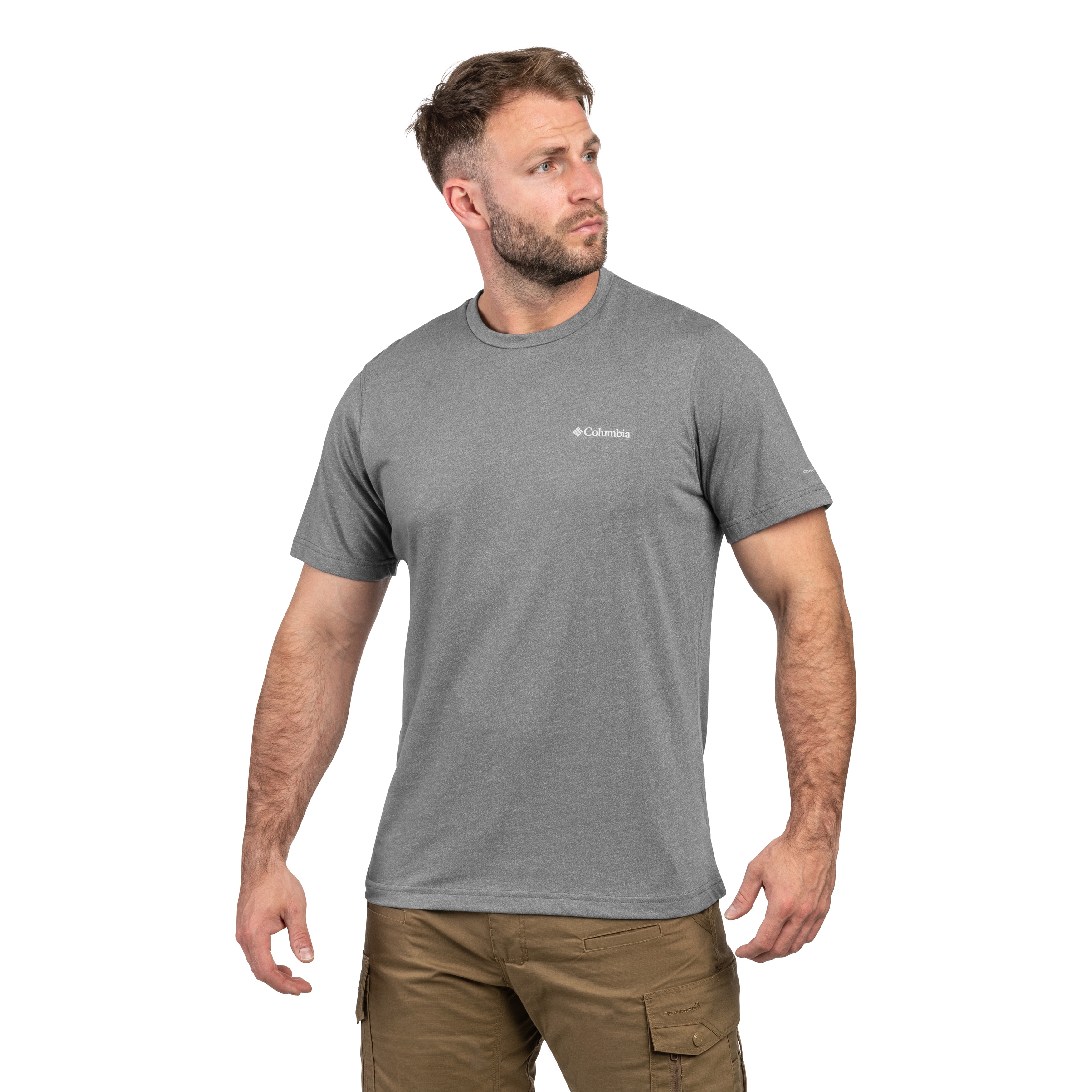 Koszulka T-shirt termoaktywna Columbia Thistletown Hills Short Sleeve - City Grey Heather