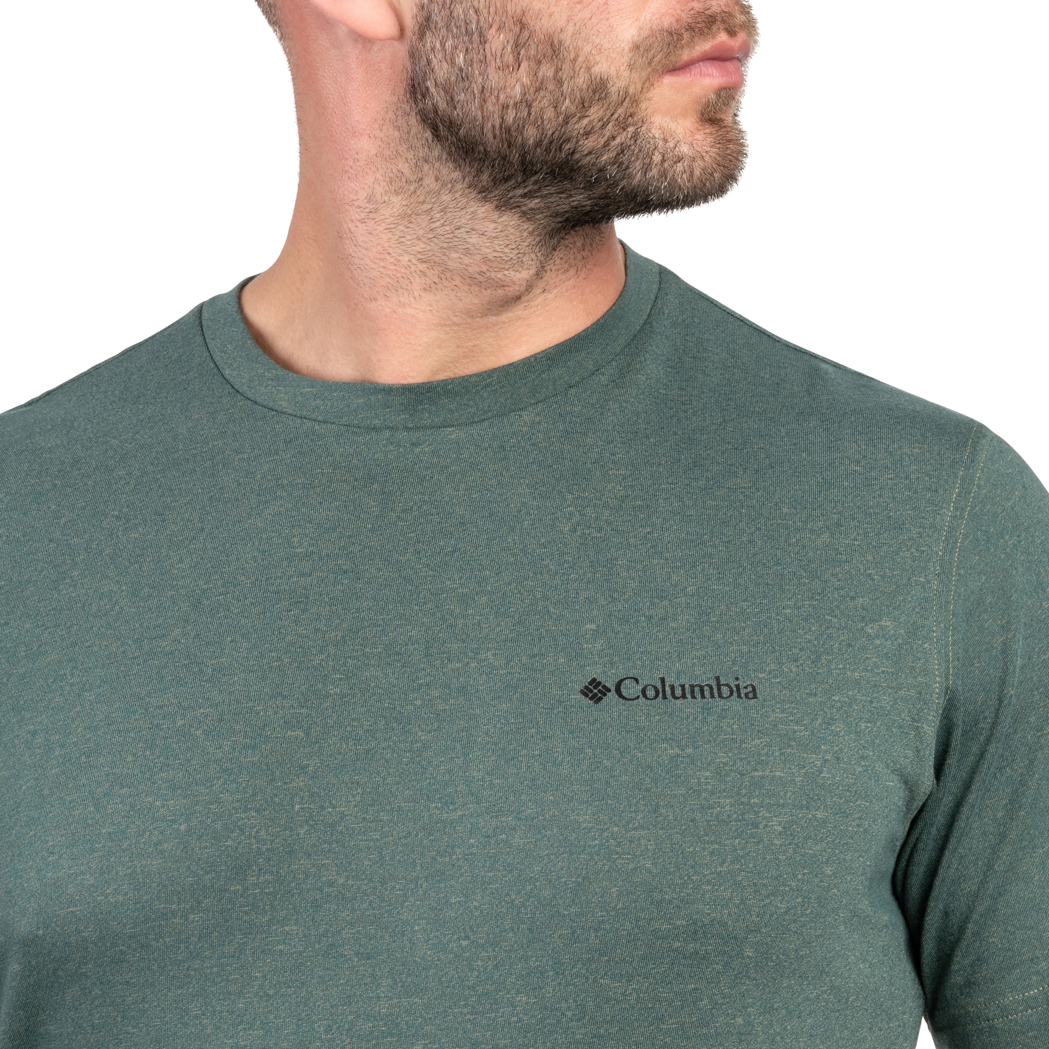 Koszulka T-shirt termoaktywna Columbia Thistletown Hills Short Sleeve - Stone Green Heather