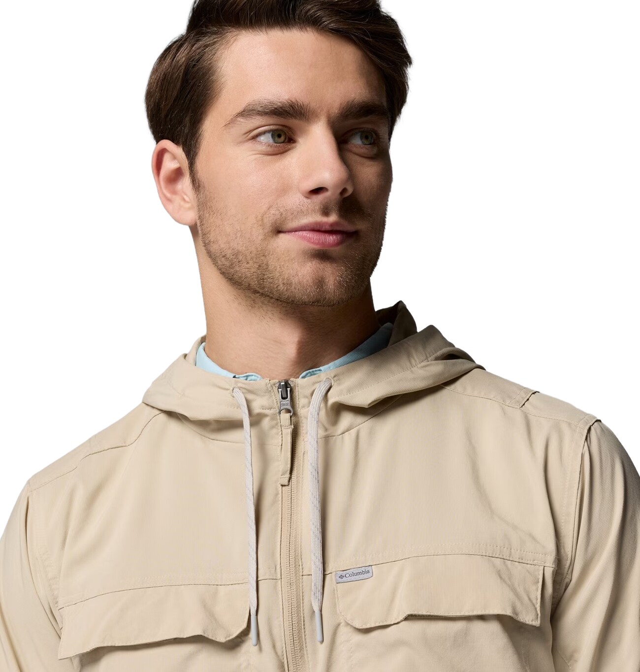 Kurtka Columbia Skien Valley Hooded Insect Shield - Ancient Fossil/Shark