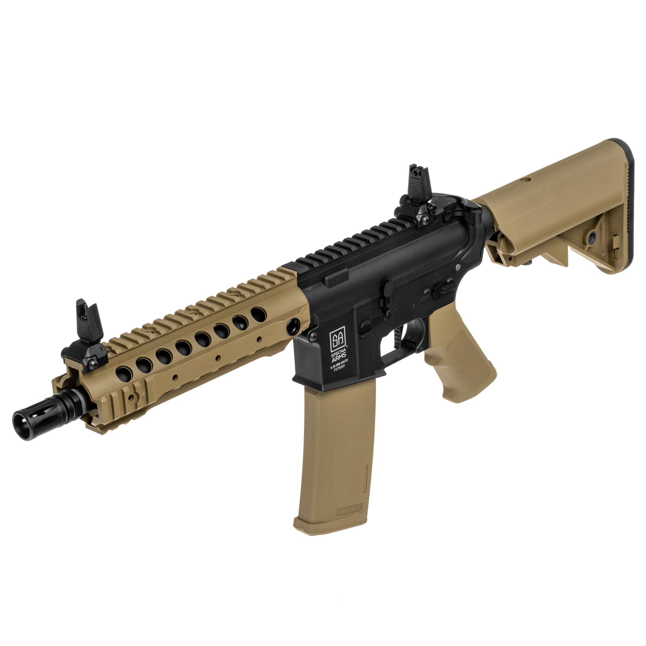 Karabinek szturmowy AEG Specna Arms SA-F01 Flex HAL ETU Gen. 2 - Half Tan