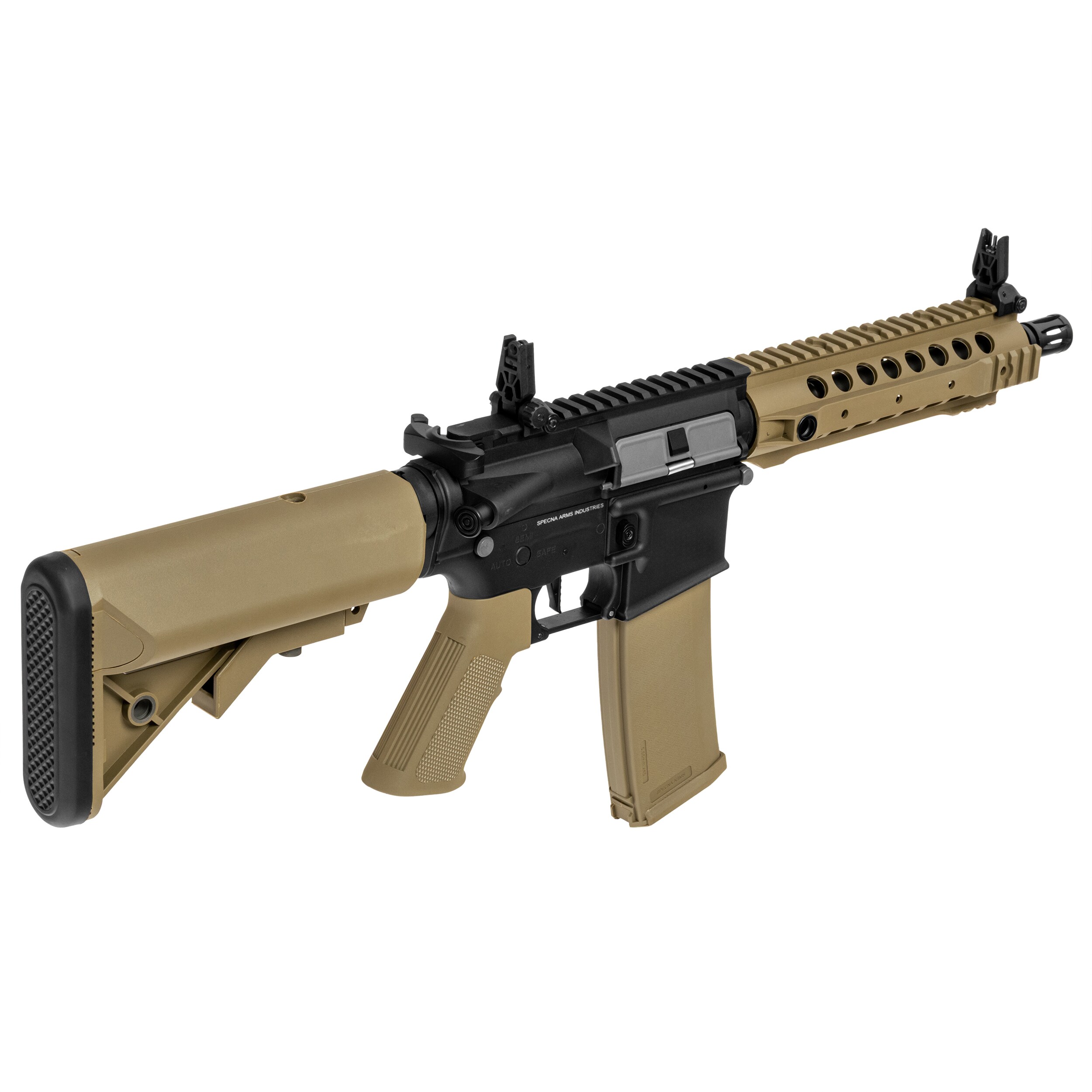 Karabinek szturmowy AEG Specna Arms SA-F01 Flex HAL ETU Gen. 2 - Half Tan