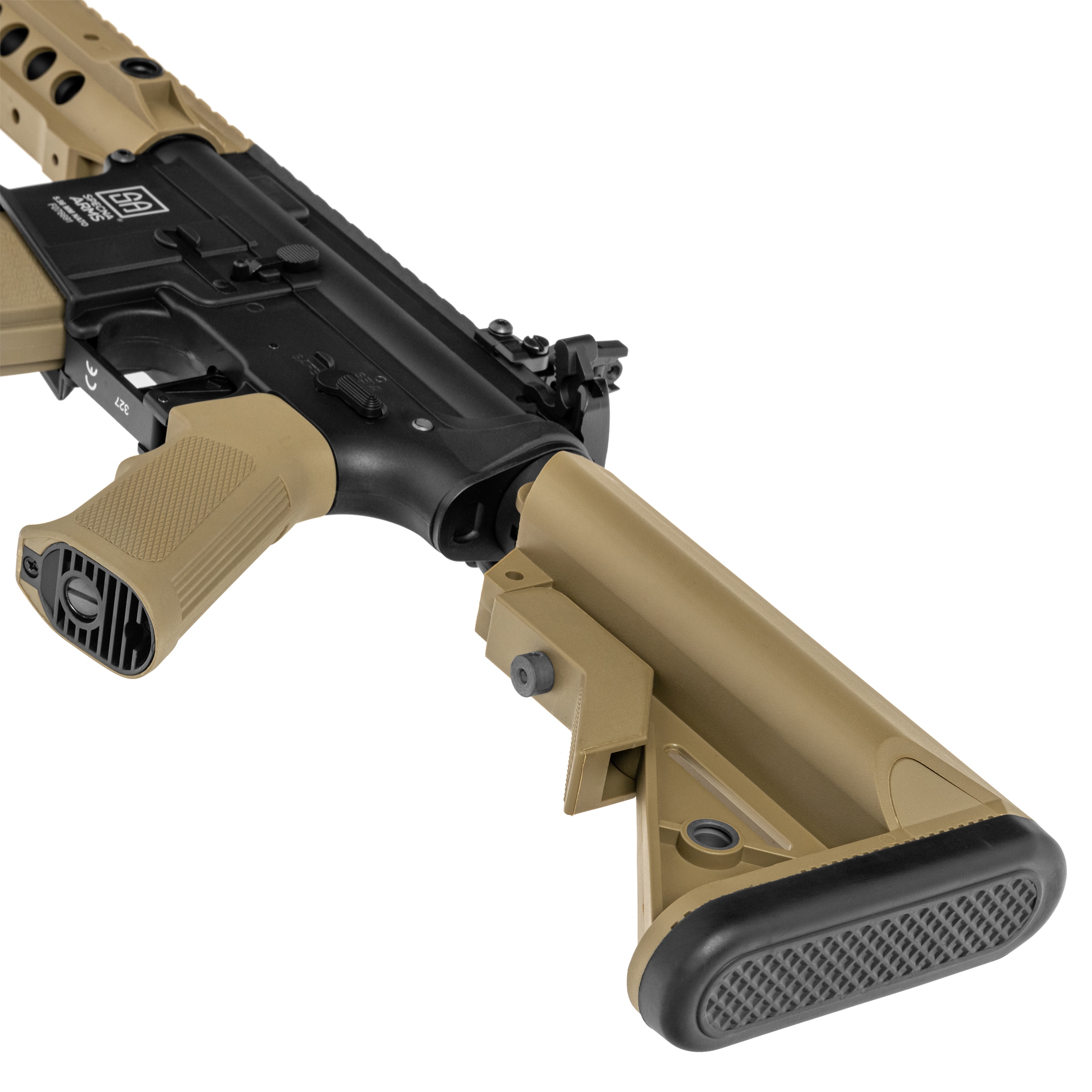 Karabinek szturmowy AEG Specna Arms SA-F01 Flex HAL ETU Gen. 2 - Half Tan