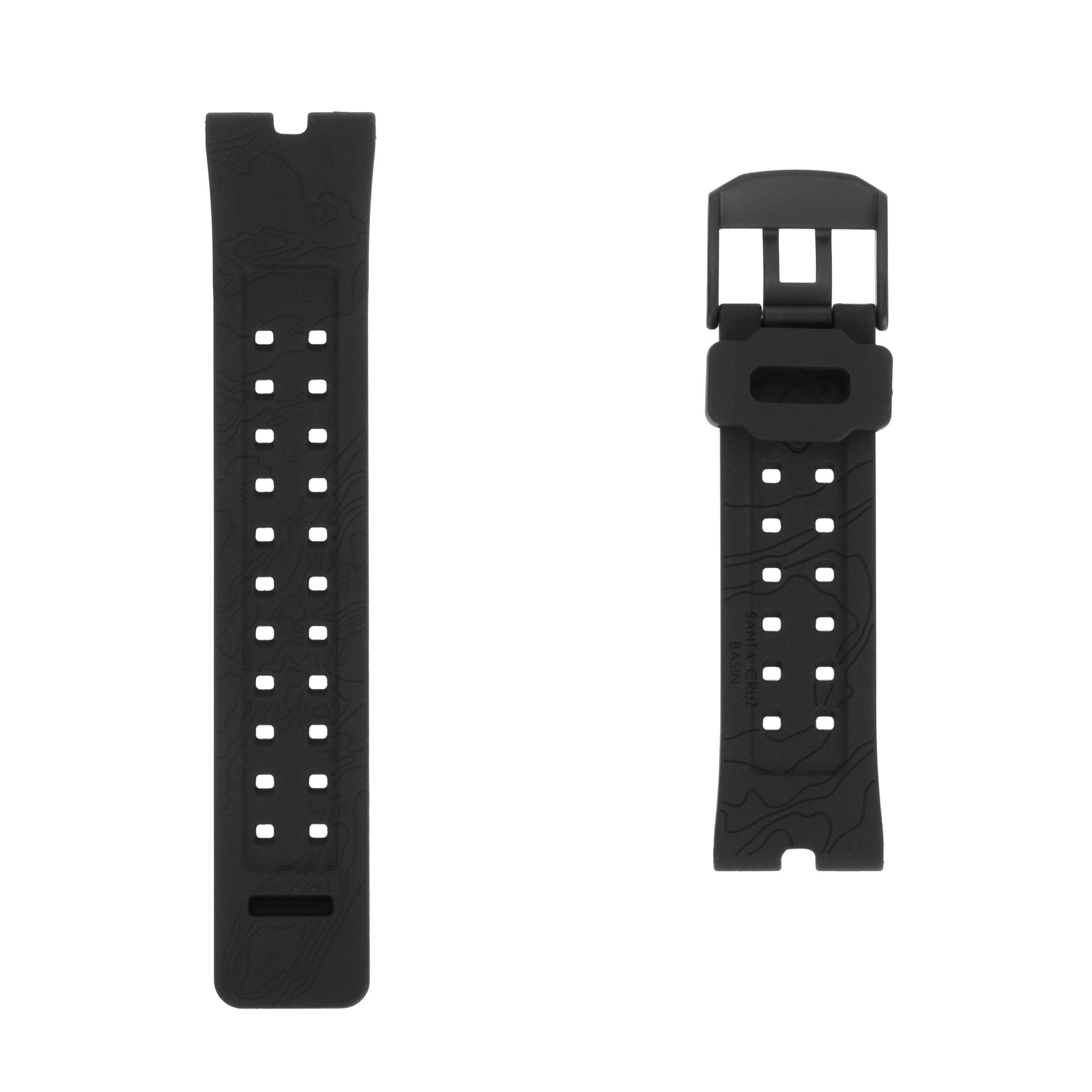 Pasek do zegarka Hazard 4 Nautical TPR - Black/PVD Buckle