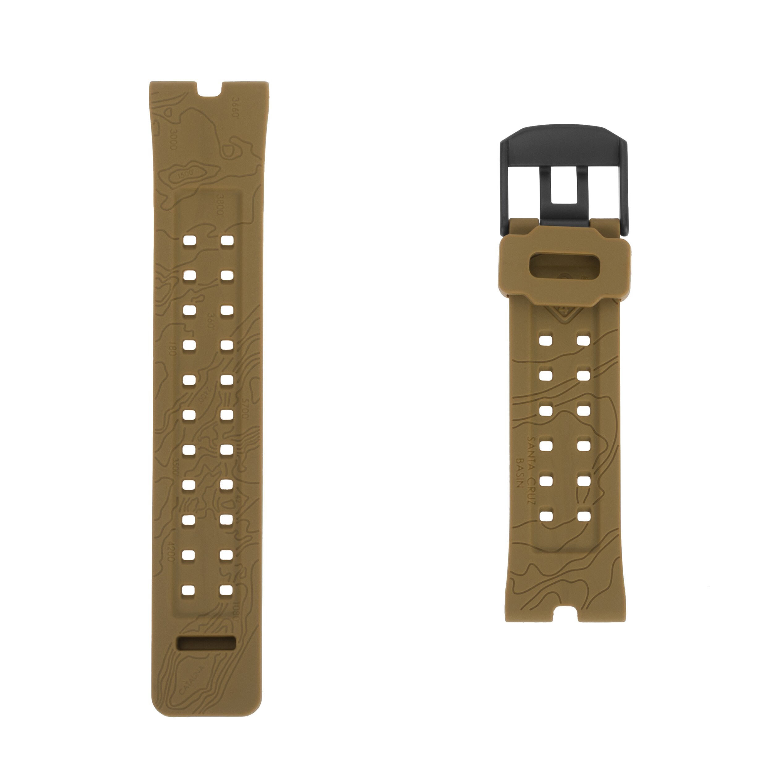 Pasek do zegarka Hazard 4 Nautical TPR - Coyote/PVD Buckle