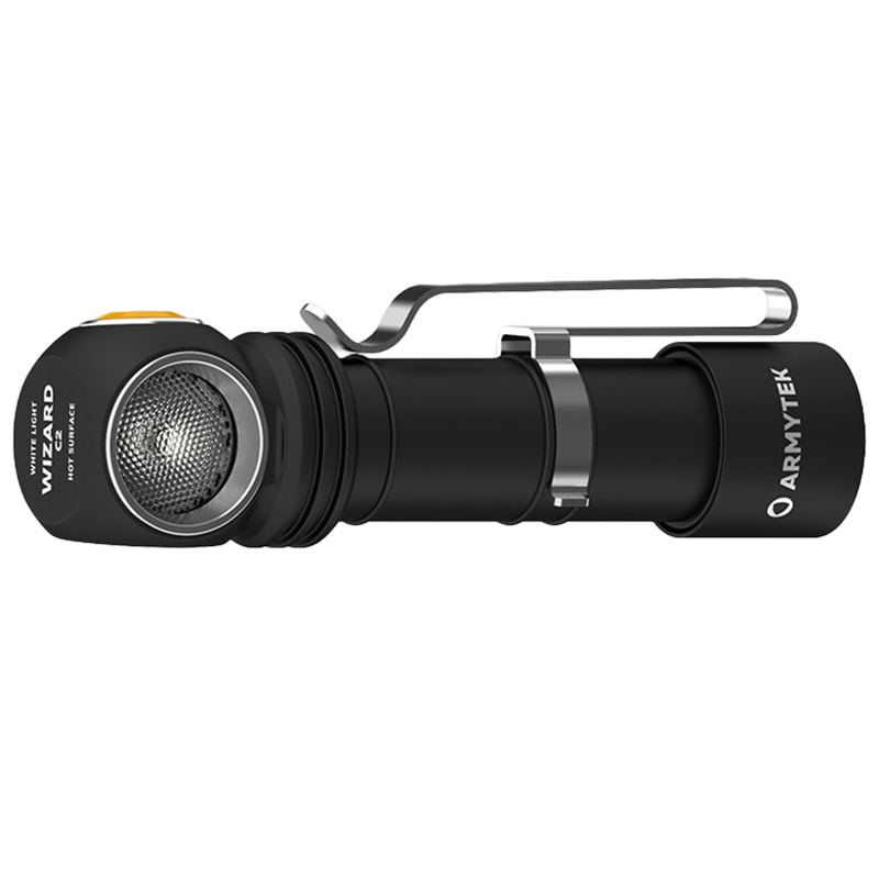 Latarka czołowa i kątowa Armytek Wizard C2 Magnet USB White PCB - 1200 lumenów