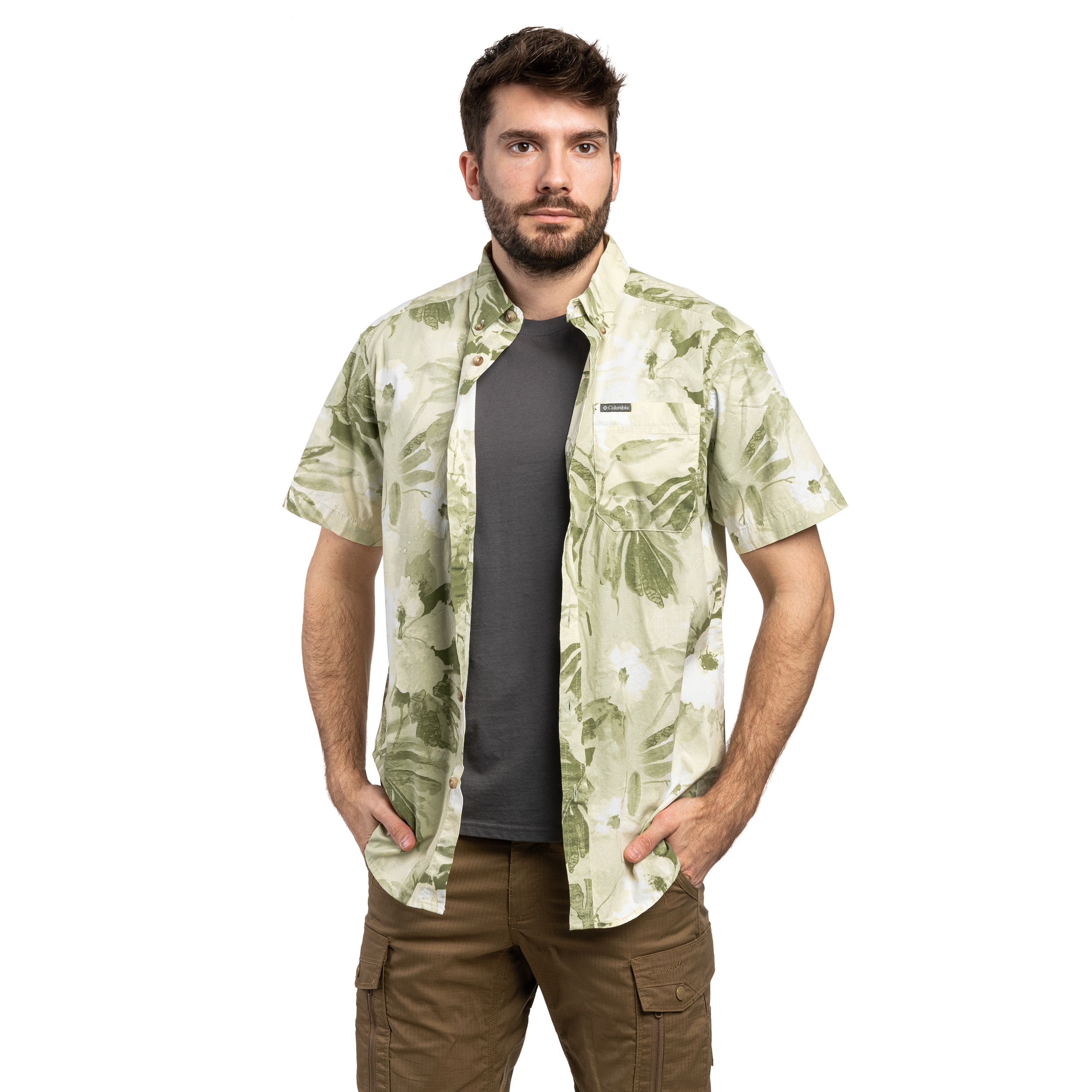 Сорочка Columbia Rapid Rivers Printed Short Sleeve - Safari/Flowerblur