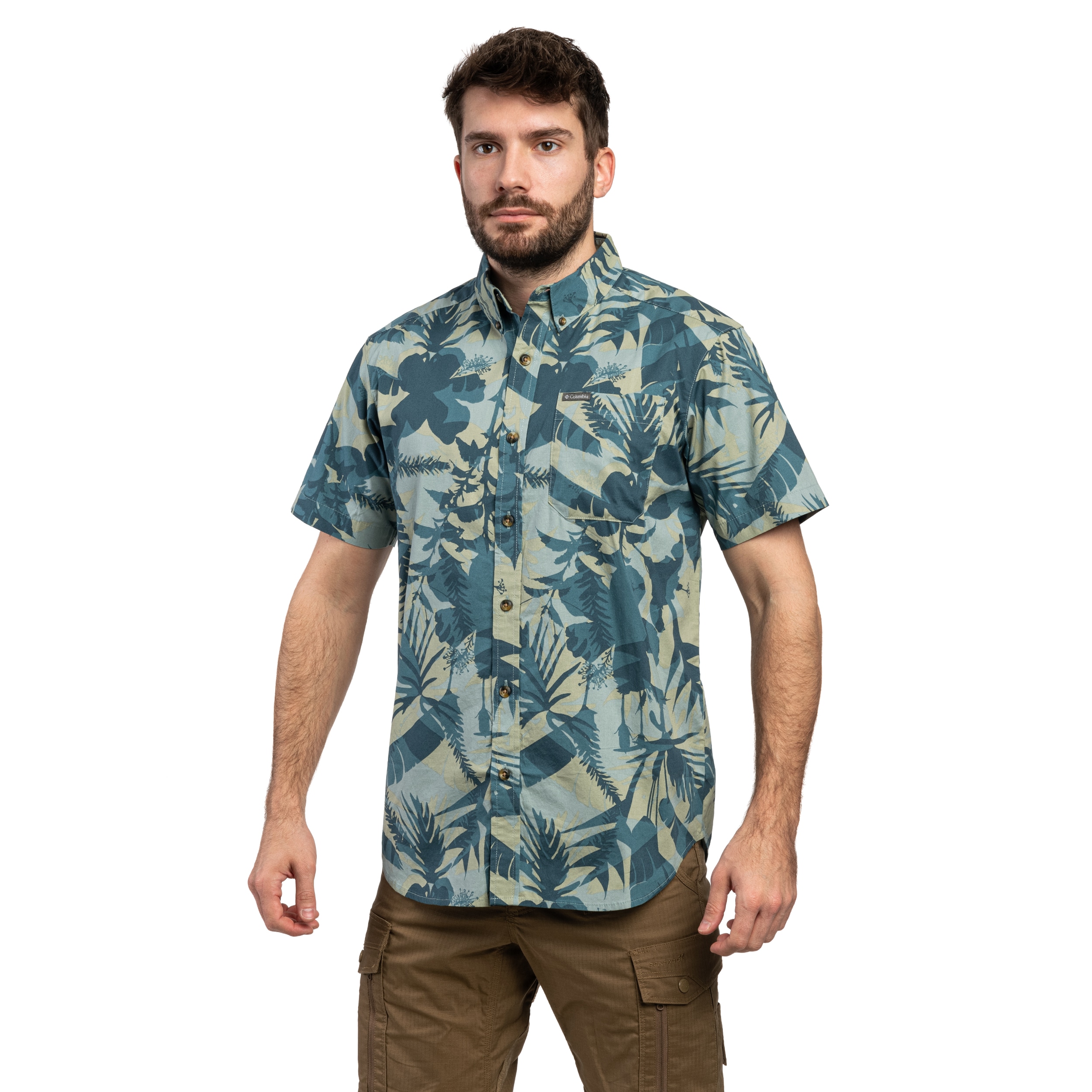 Сорочка Columbia Rapid Rivers Printed Short Sleeve - Everblue