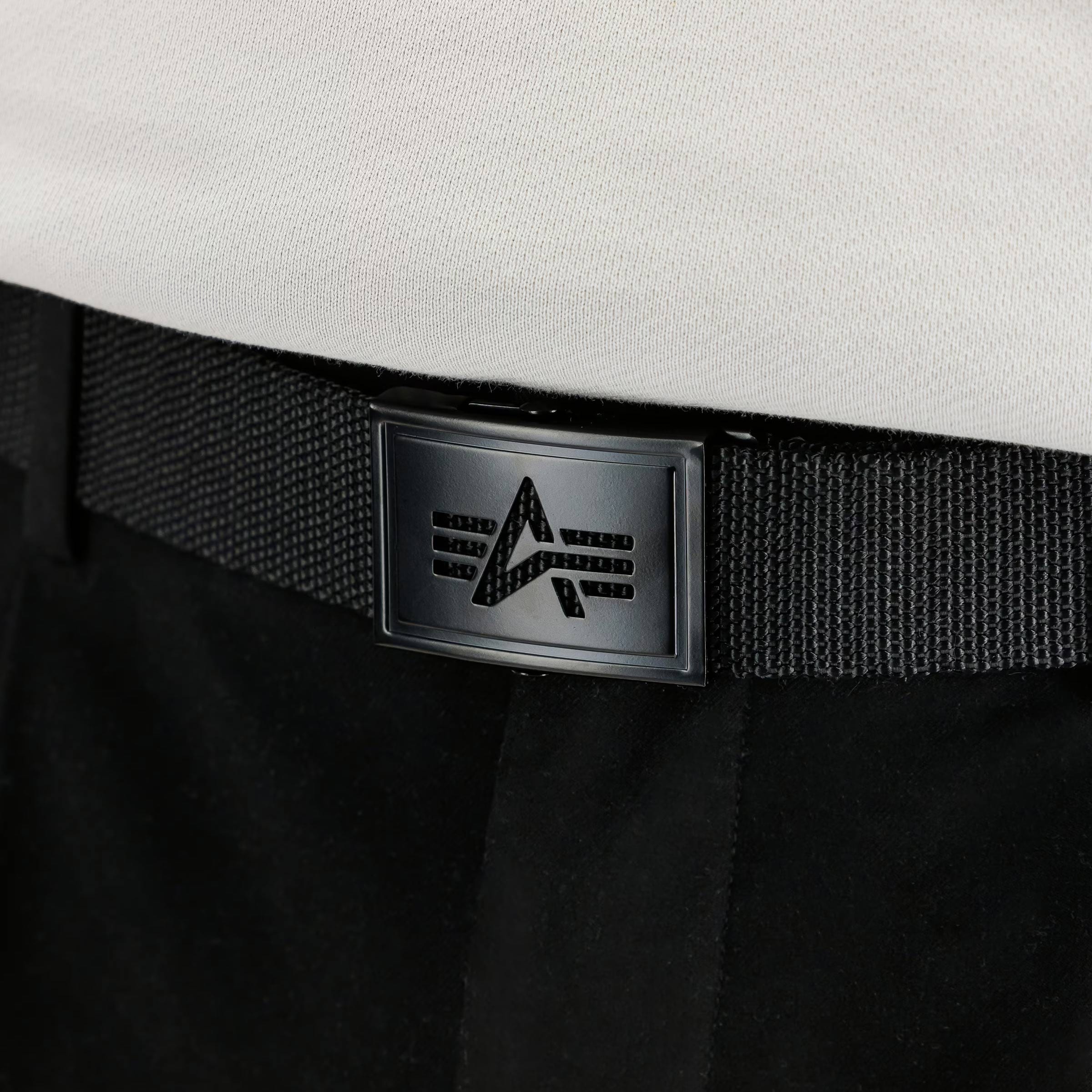 Ремінь Alpha Industries Heavy Duty Belt - Black/Black