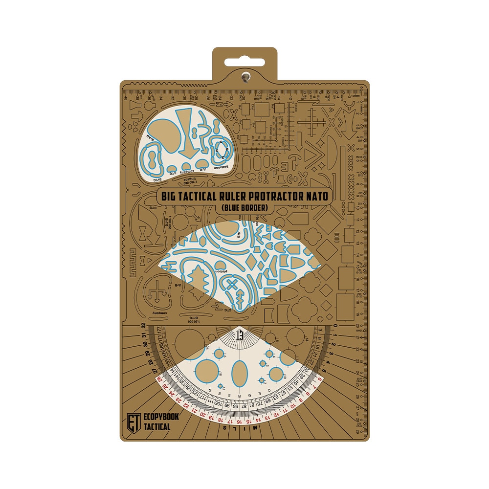 Linijka M-Tac Ecopybook Tactical Protractor NATO Large - Blue