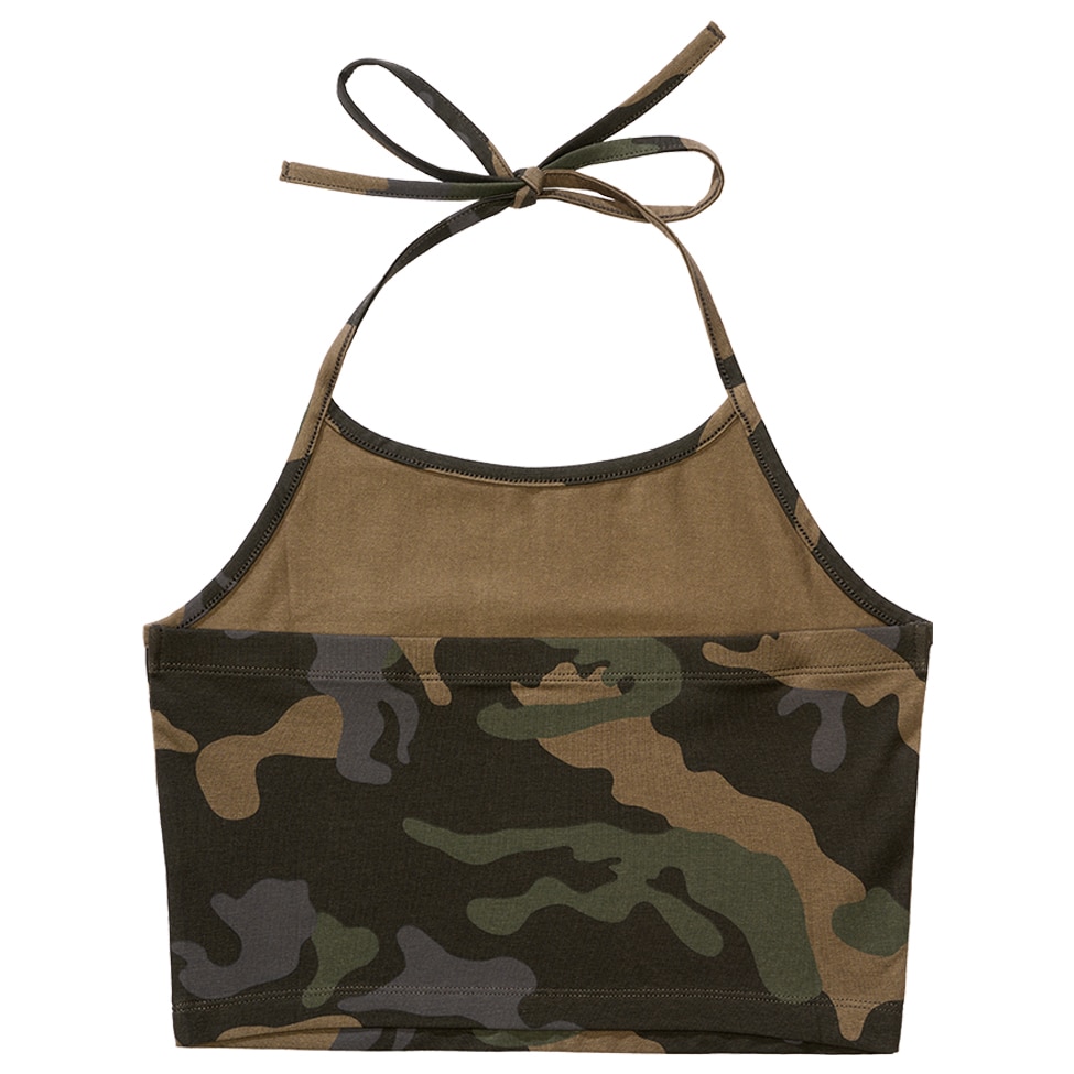 Koszulka damska Brandit Neckholder Top - Dark Camo