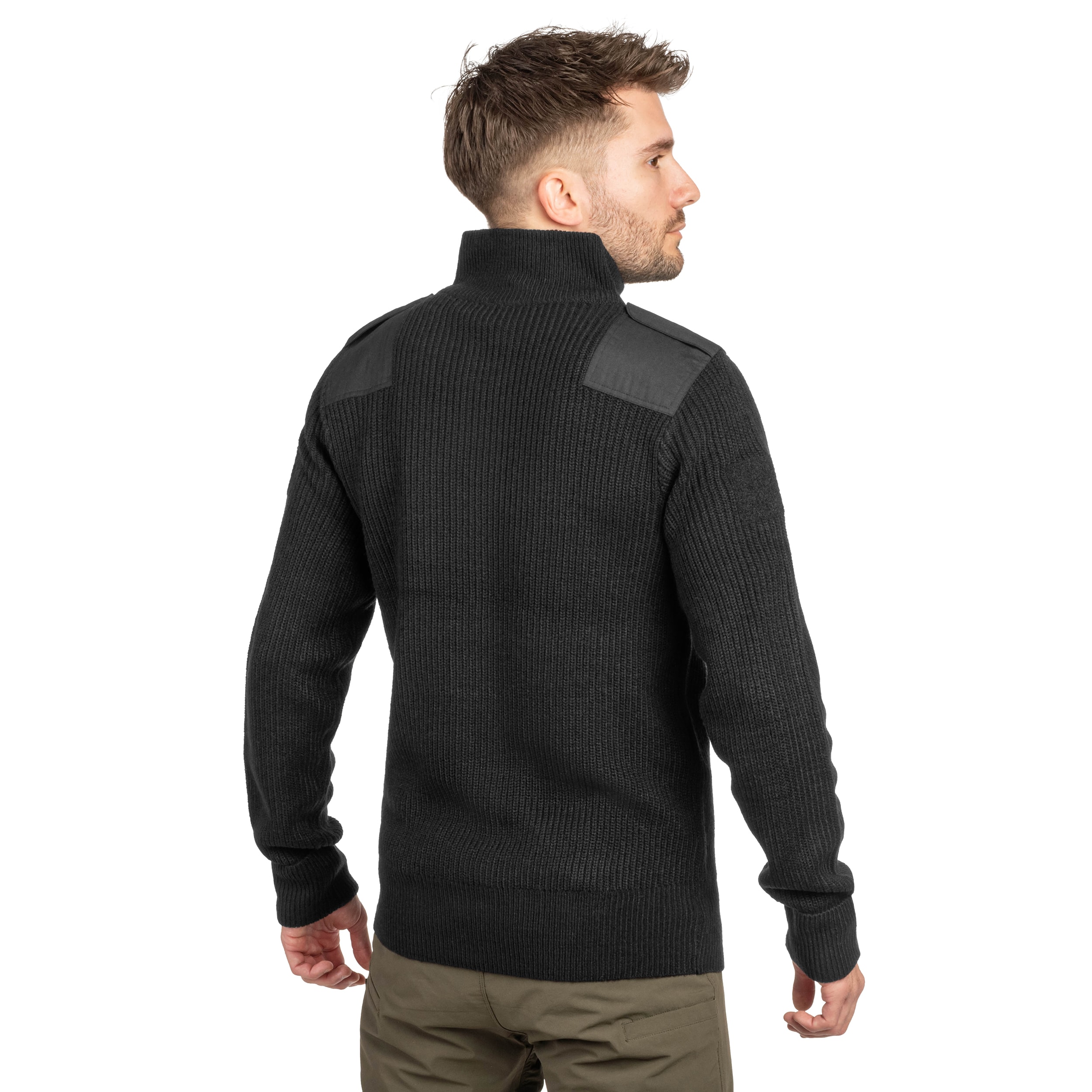 Sweter Brandit BW Cardigan - Black