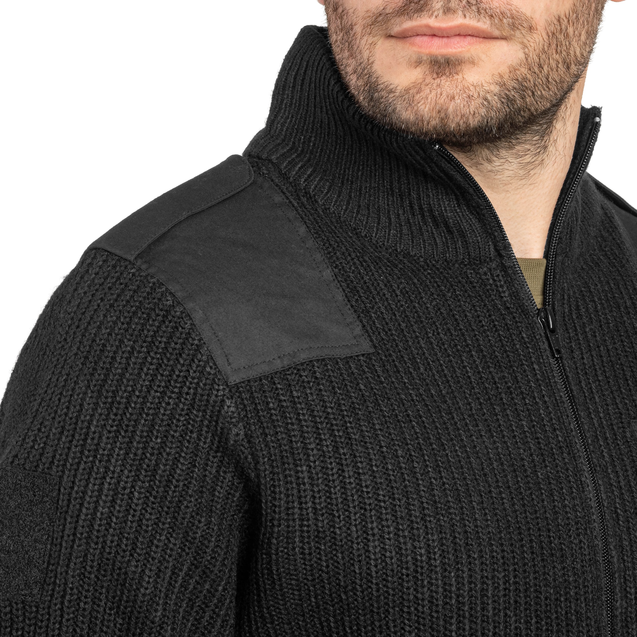 Sweter Brandit BW Cardigan - Black