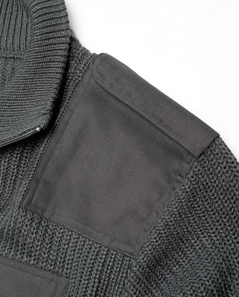 Sweter Brandit BW Cardigan - Anthracite