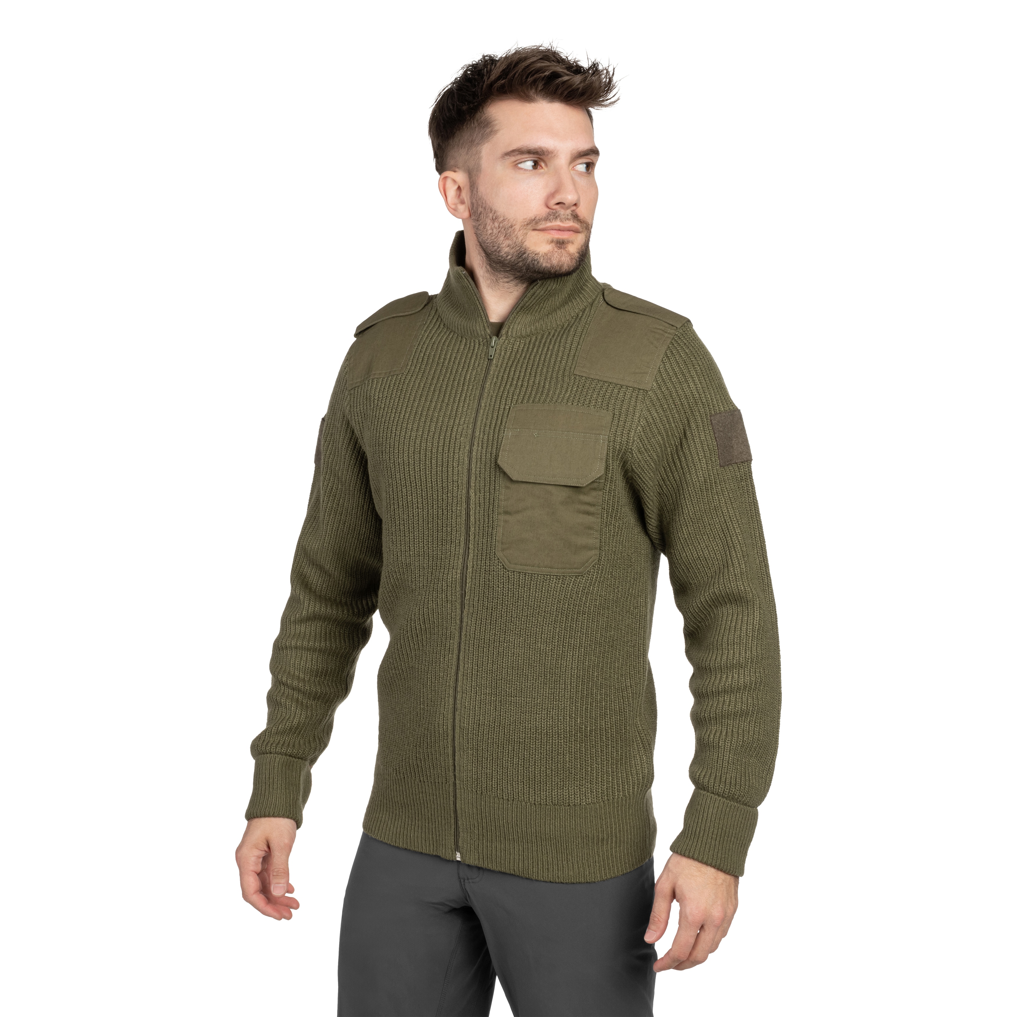 Sweter Brandit BW Cardigan - Olive