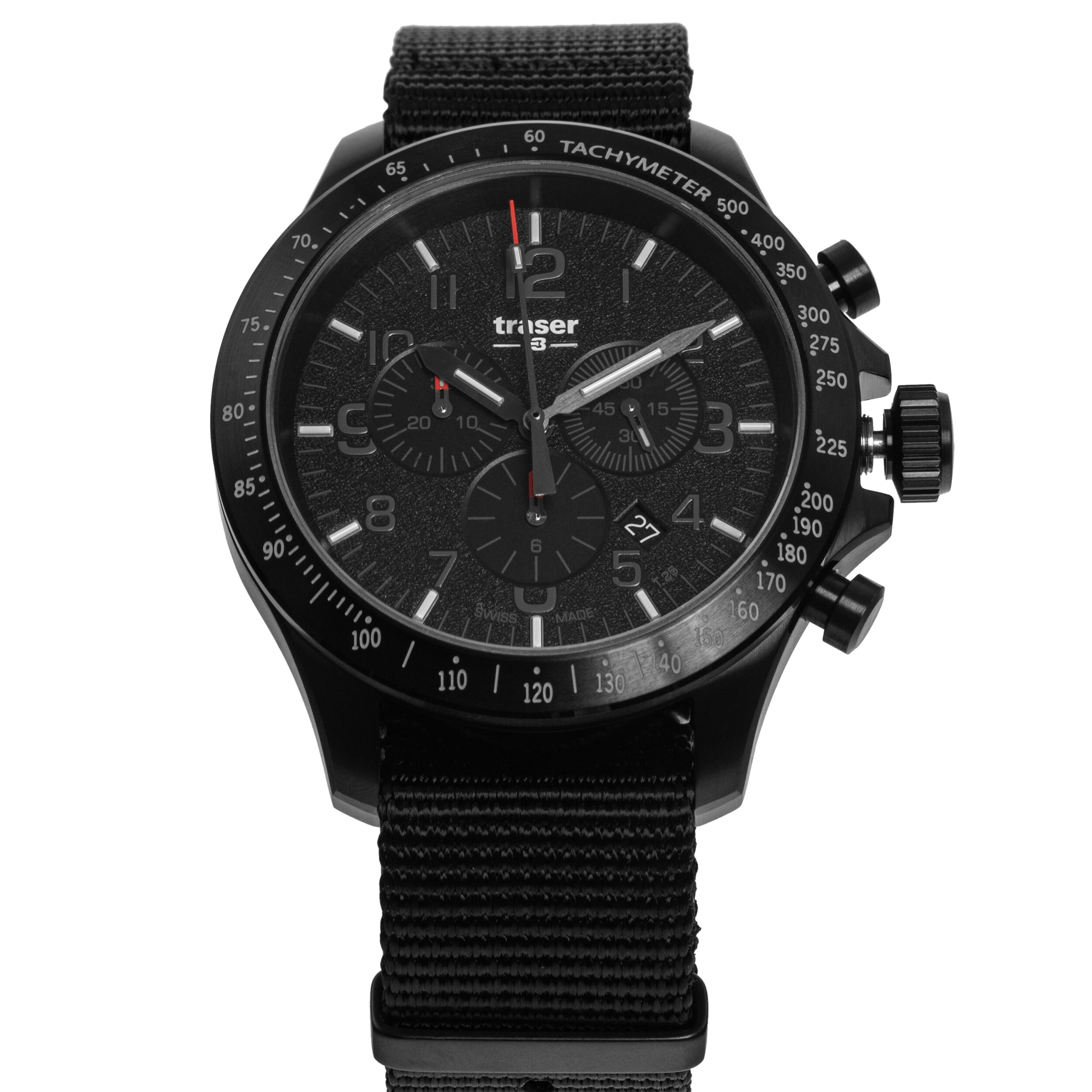 Zegarek Traser P67 Officer Pro Chronograph TS - Black