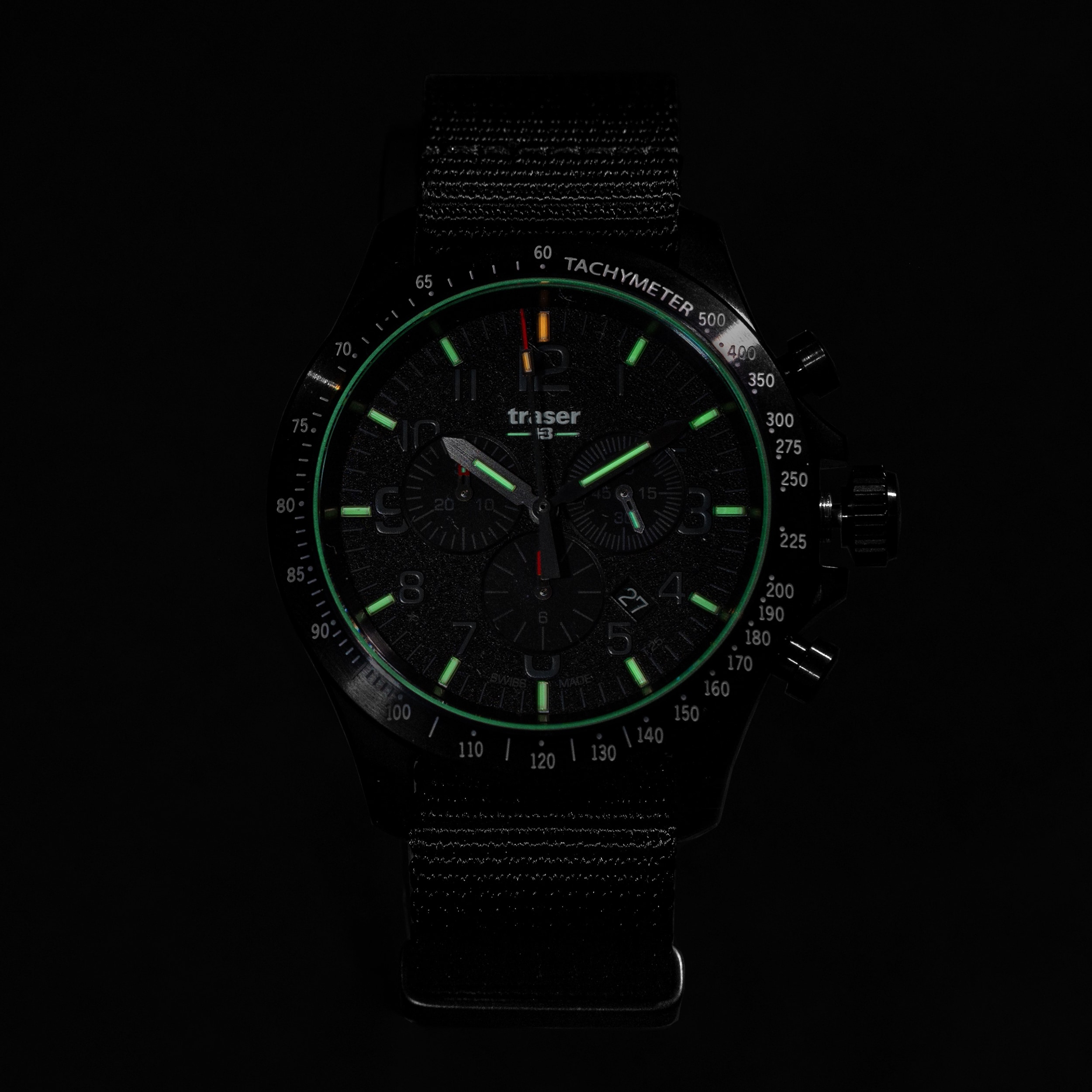 Zegarek Traser P67 Officer Pro Chronograph TS - Black