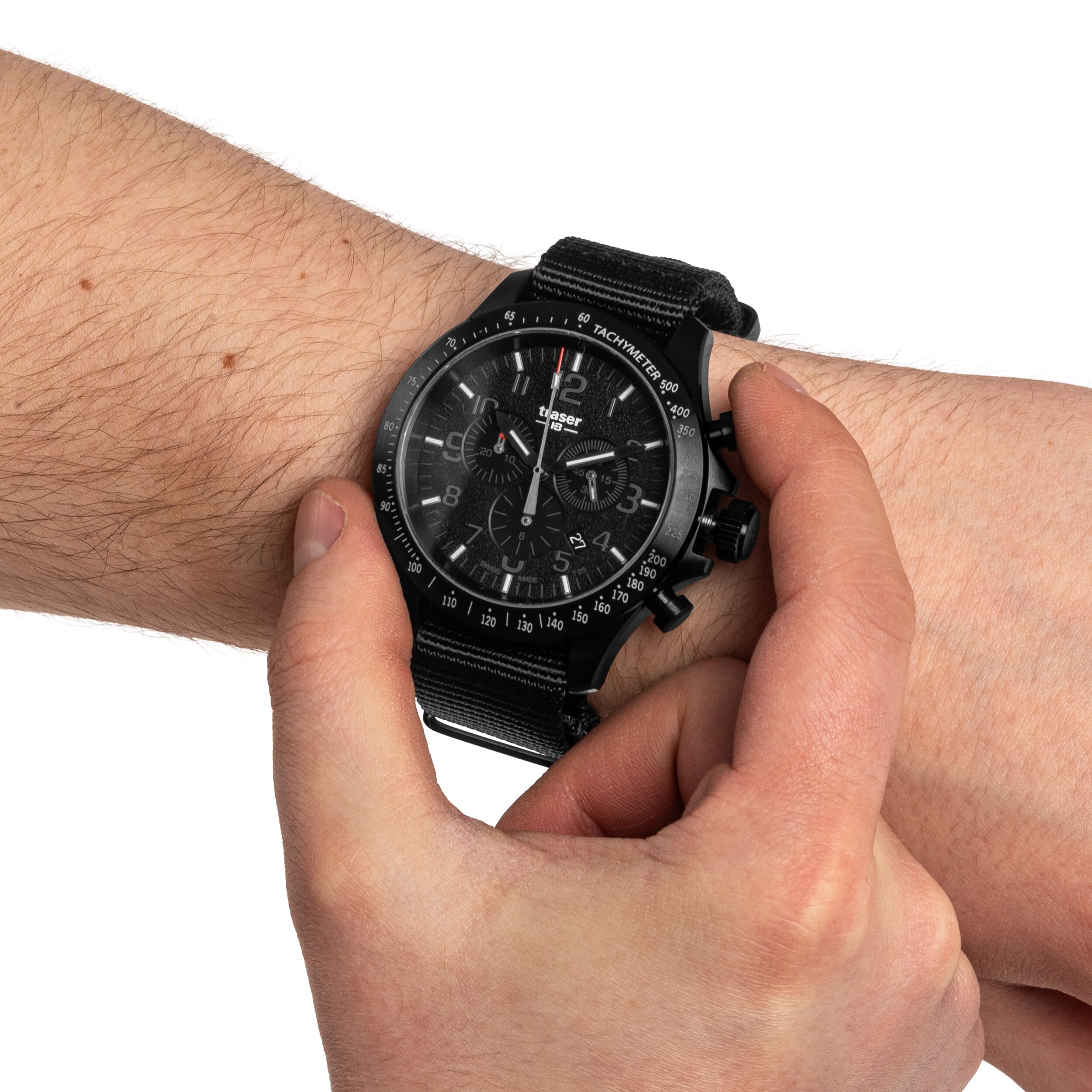Zegarek Traser P67 Officer Pro Chronograph TS - Black