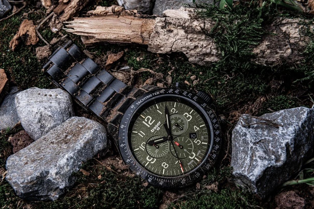 Zegarek Traser P67 Officer Pro Chronograph SS - Black