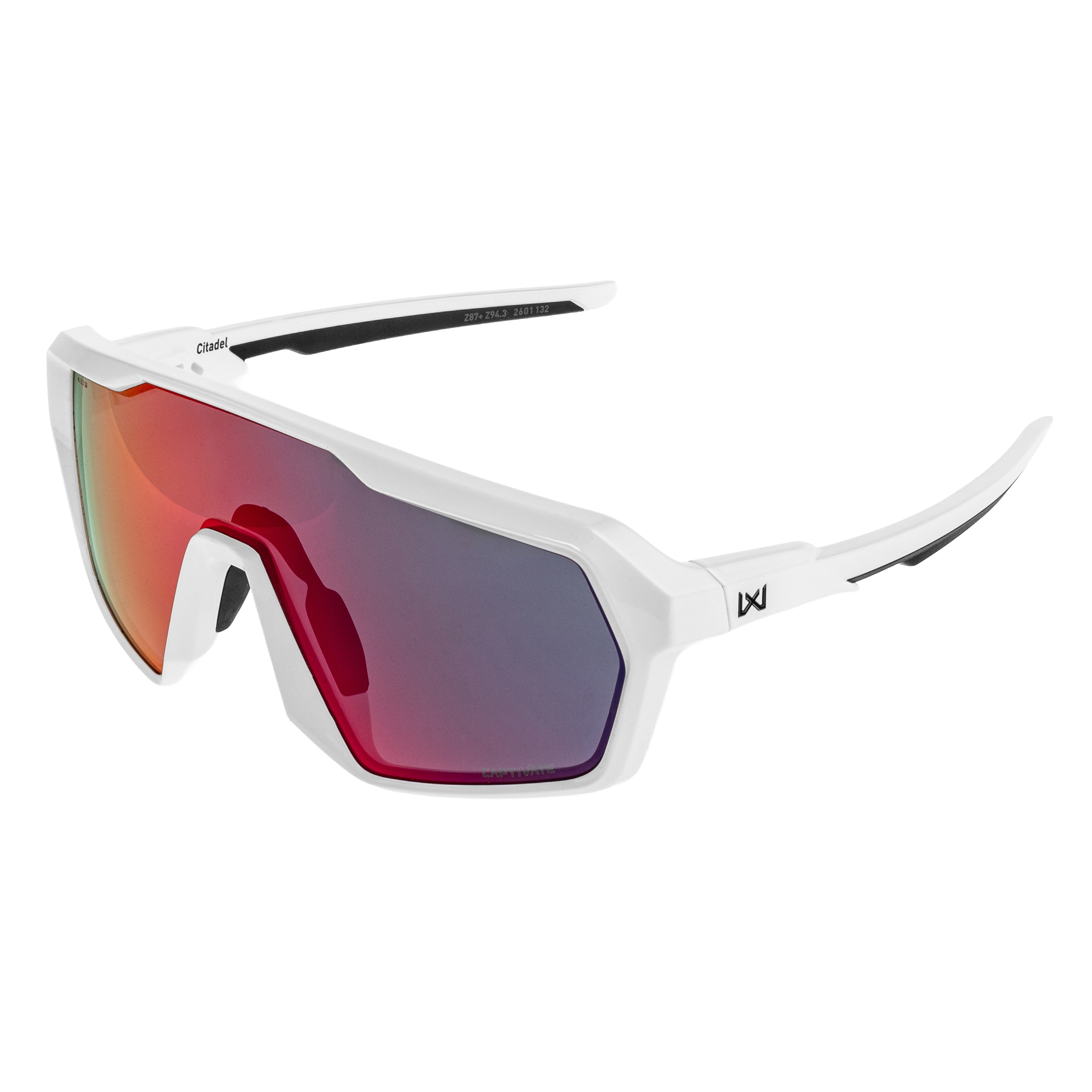 Okulary taktyczne Wiley X Citadel - Captivate Red/Polished White
