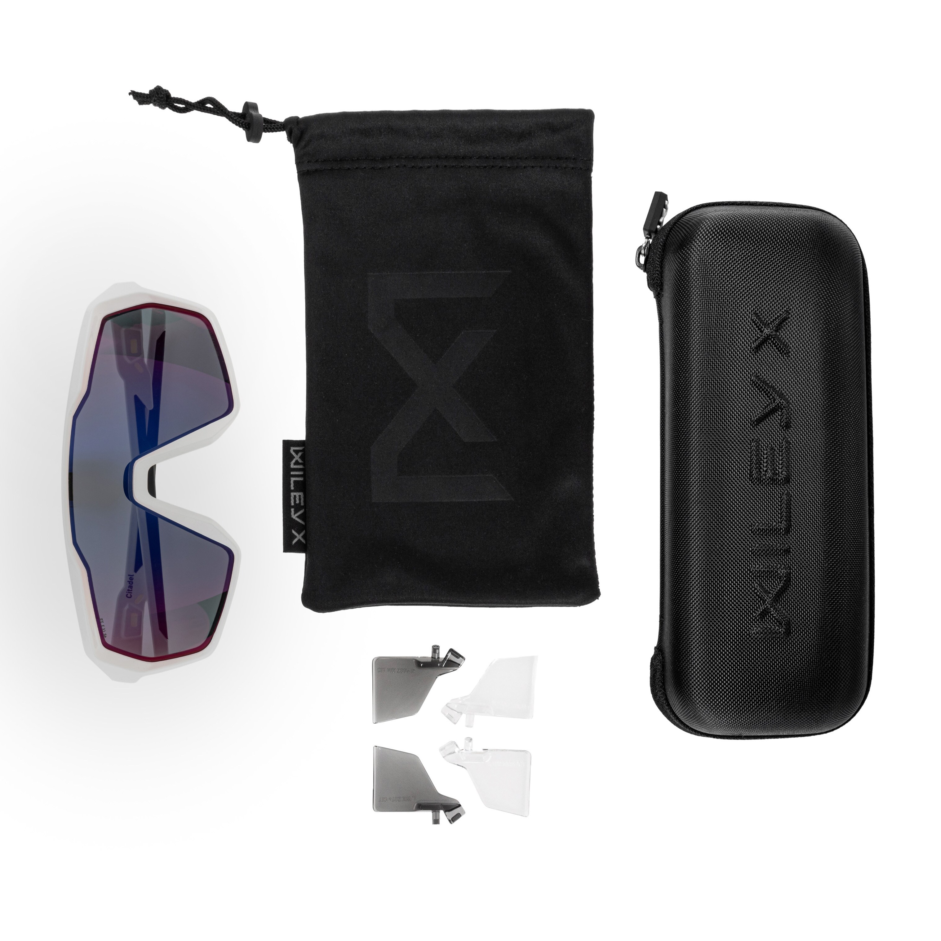 Okulary taktyczne Wiley X Citadel - Captivate Red/Polished White