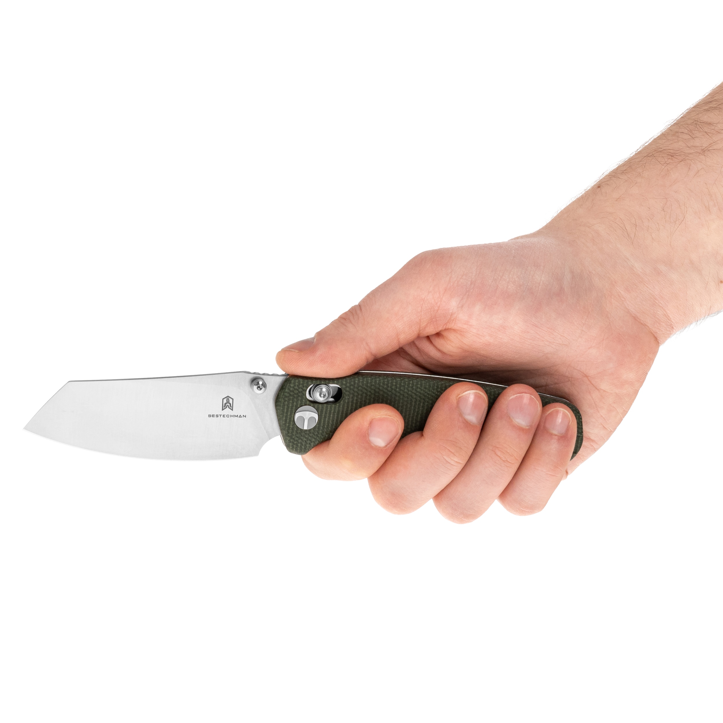 Складаний ніж Bestechman Cicada's Wing Micarta - OD Green/Satin