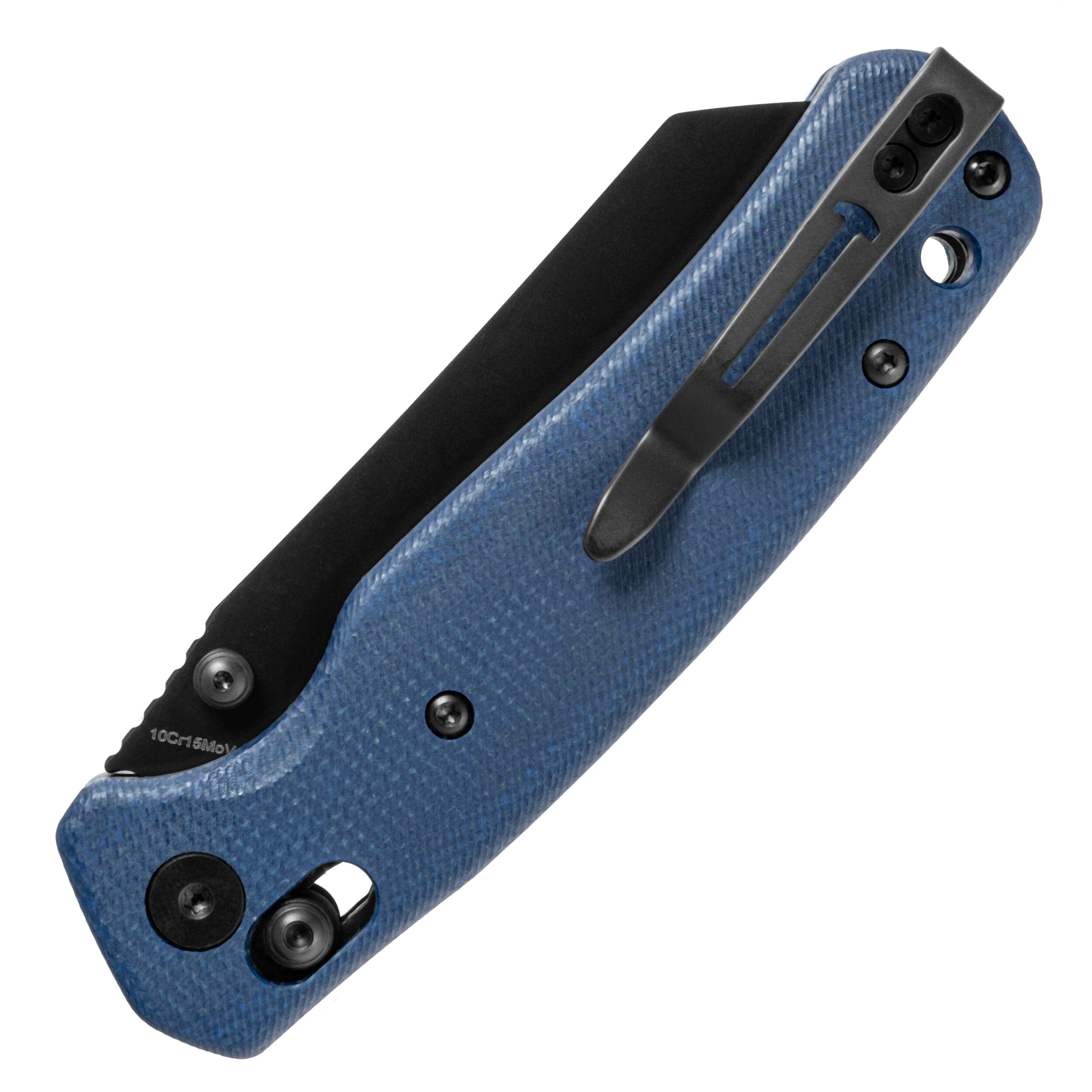 Nóż składany Bestechman Cicada's Wing Micarta - Light Blue/Black PVD
