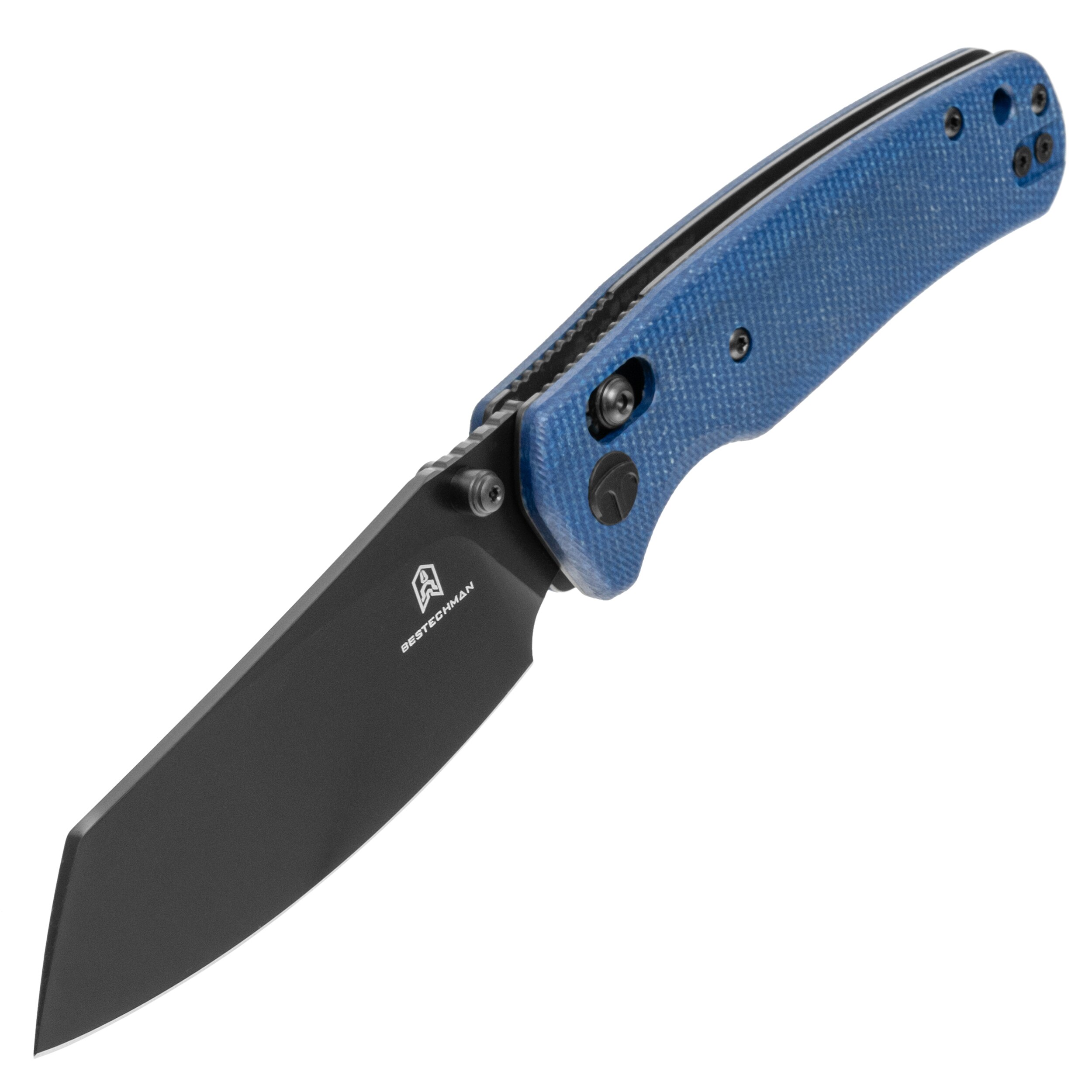 Nóż składany Bestechman Cicada's Wing Micarta - Light Blue/Black PVD