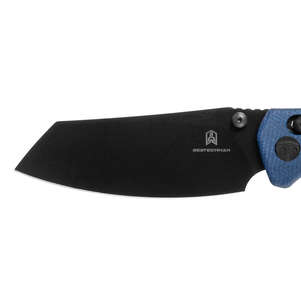Nóż składany Bestechman Cicada's Wing Micarta - Light Blue/Black PVD