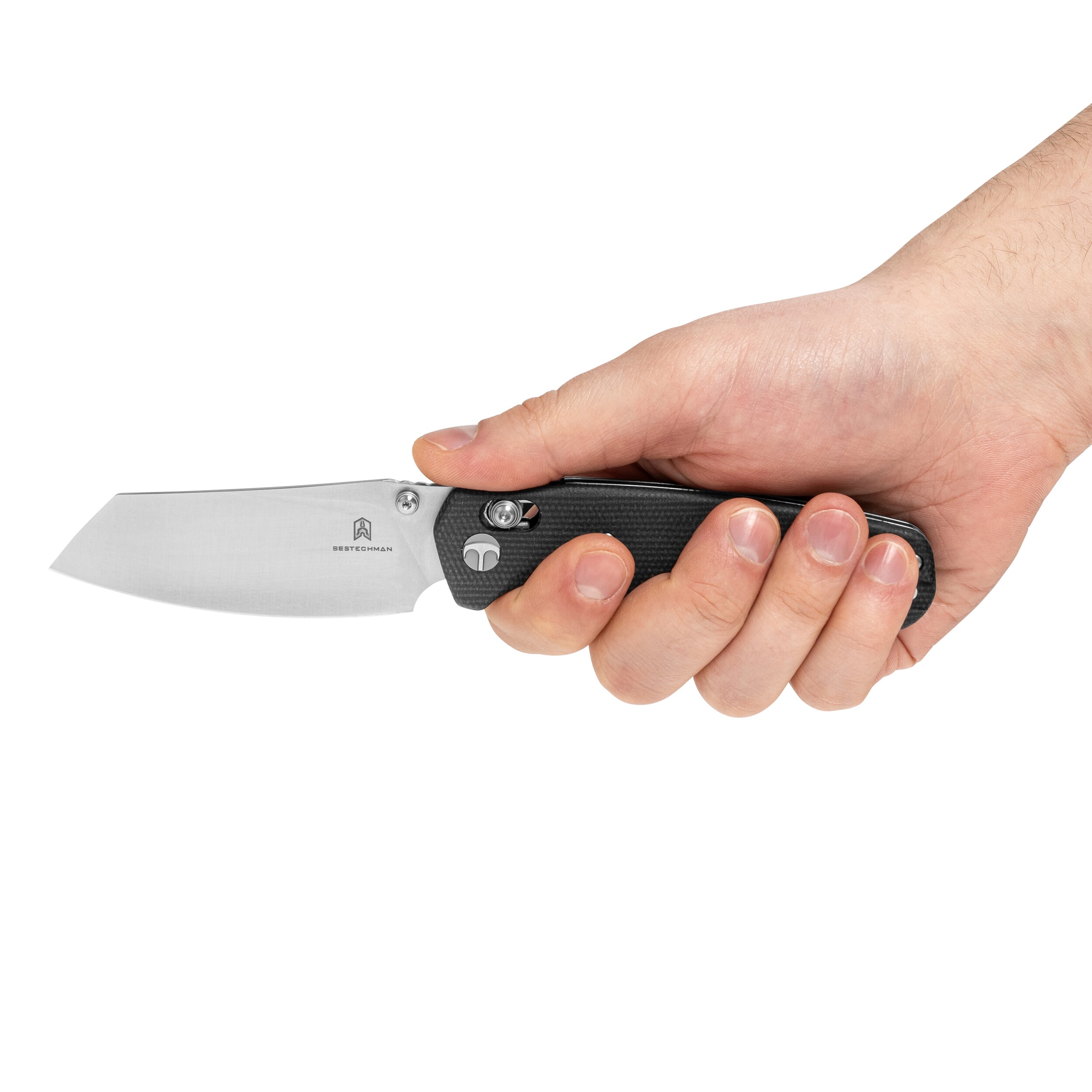 Nóż składany Bestechman Cicada's Wing Micarta - Grey/Satin