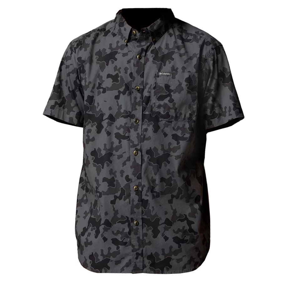 Koszula Columbia Rapid Rivers Printed Short Sleeve - Charcoal/Midrange Camo