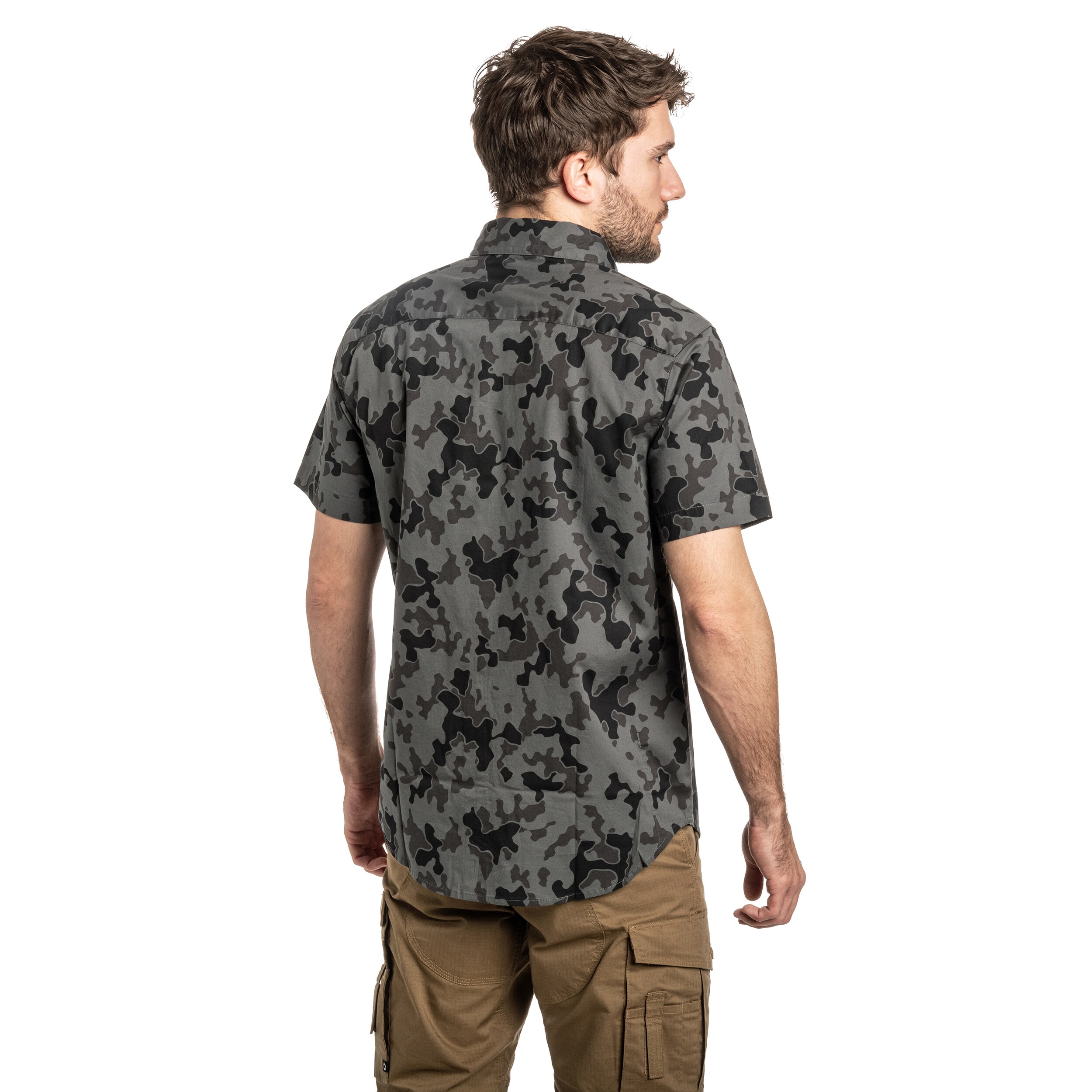 Koszula Columbia Rapid Rivers Printed Short Sleeve - Charcoal/Midrange Camo