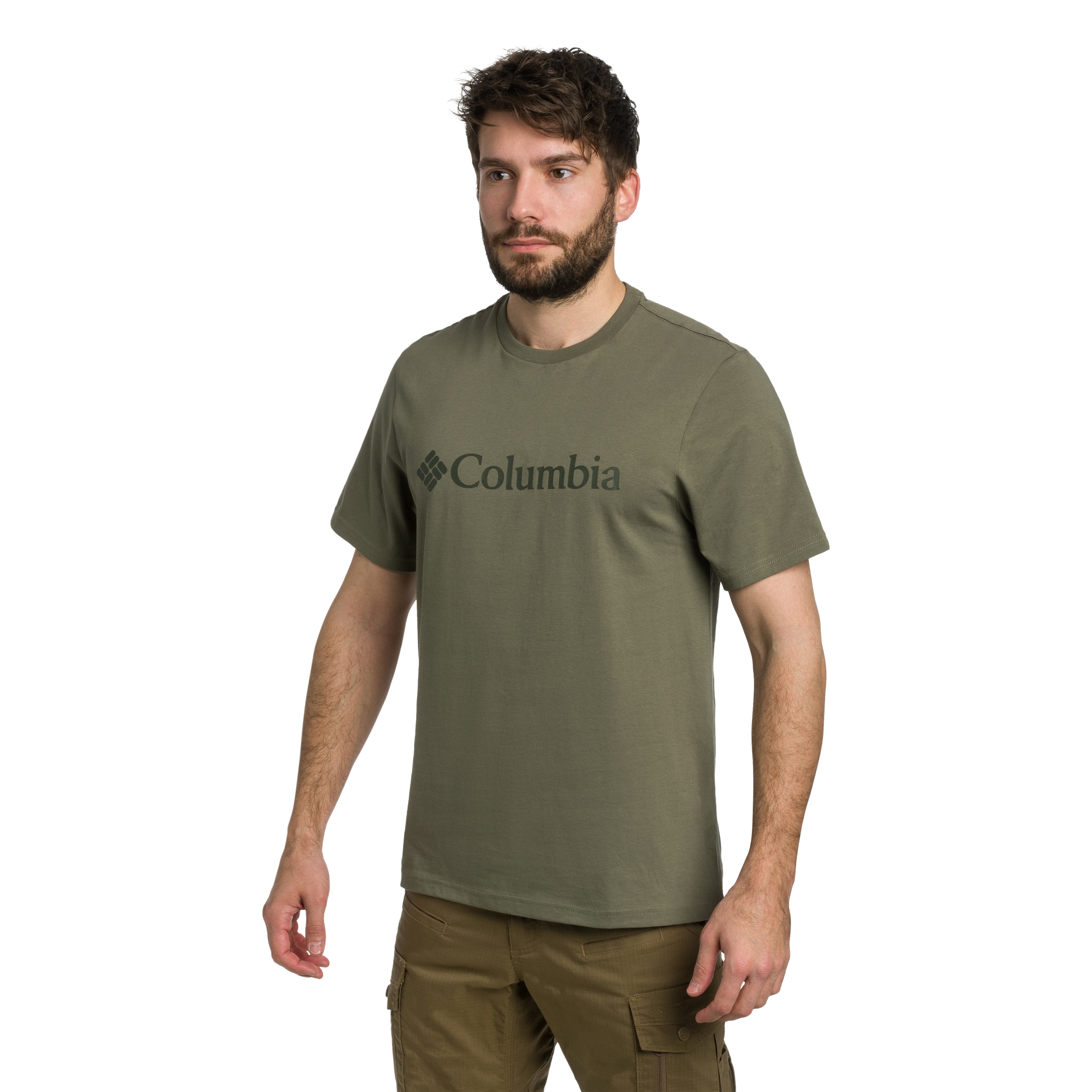 Koszulka T-Shirt Columbia CSC Basic Logo Organic Cotton - Stone Green