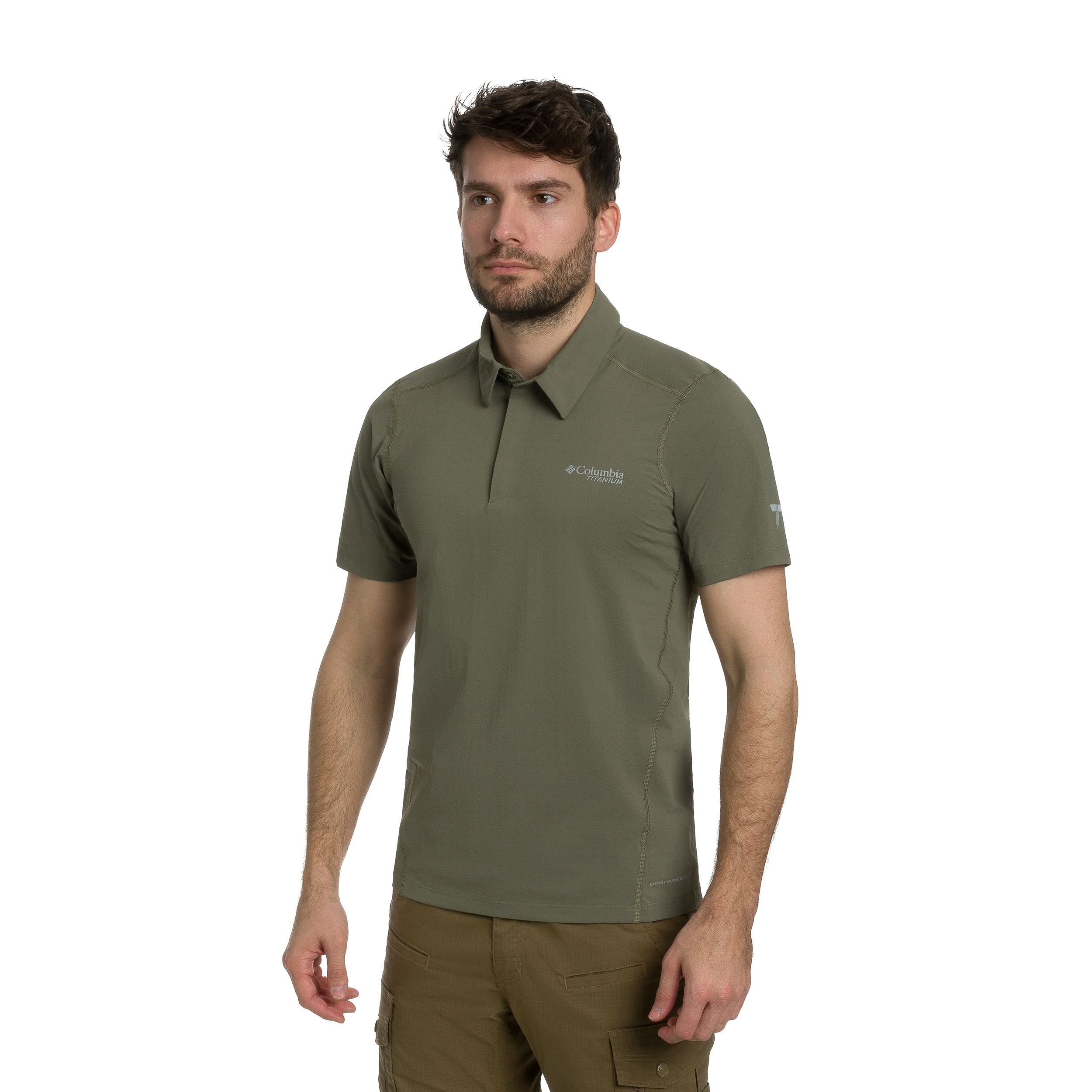 Koszulka polo termoaktywna Columbia Diamond Peak Pro - Stone Green