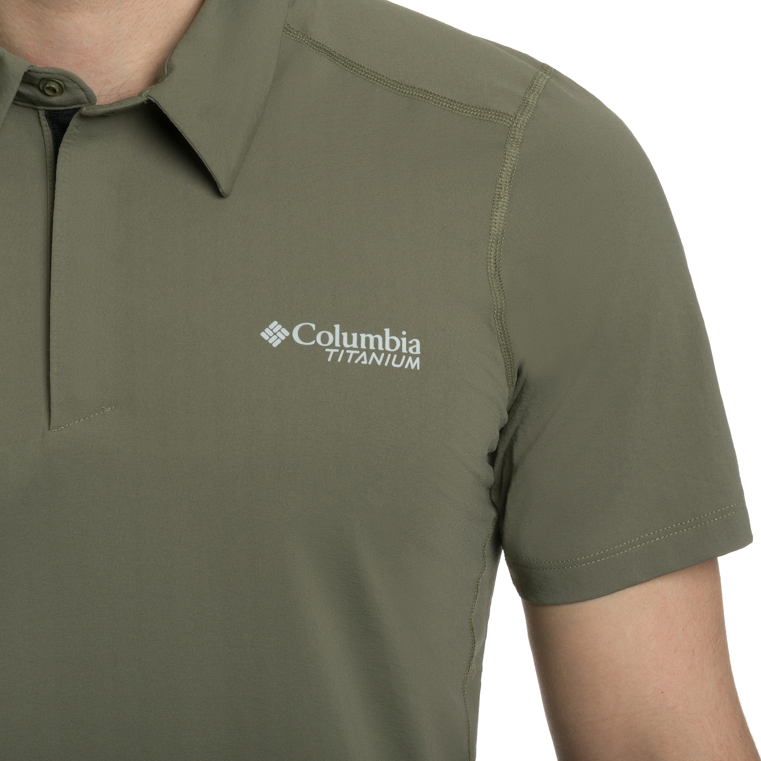 Koszulka polo termoaktywna Columbia Diamond Peak Pro - Stone Green