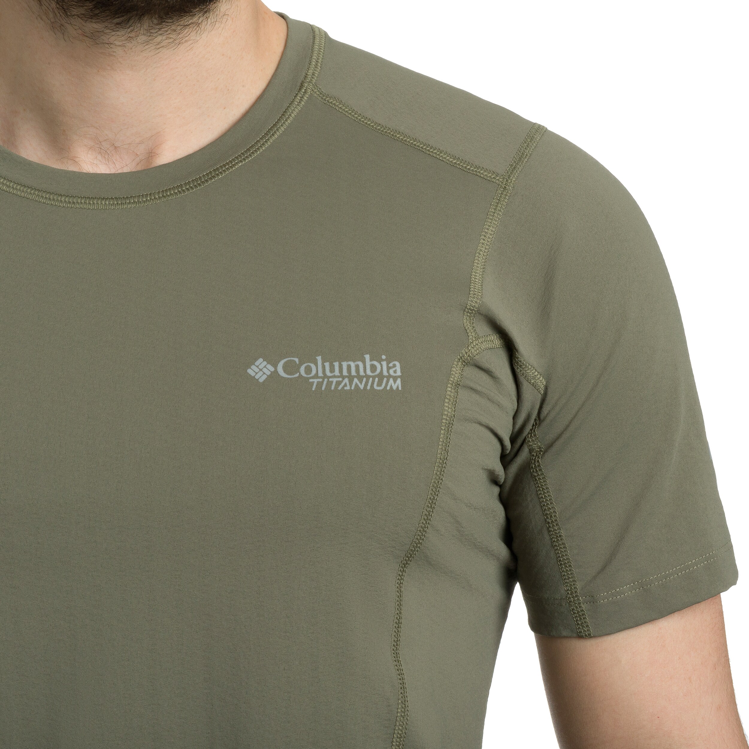 Koszulka termoaktywna Columbia Diamond Peak Pro Short Sleeve - Stone Green