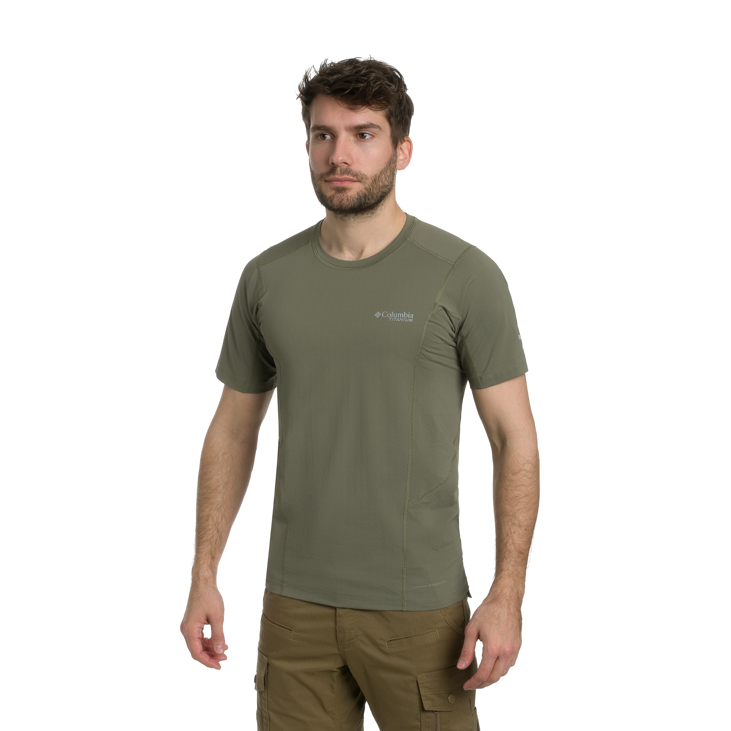 Koszulka termoaktywna Columbia Diamond Peak Pro Short Sleeve - Stone Green