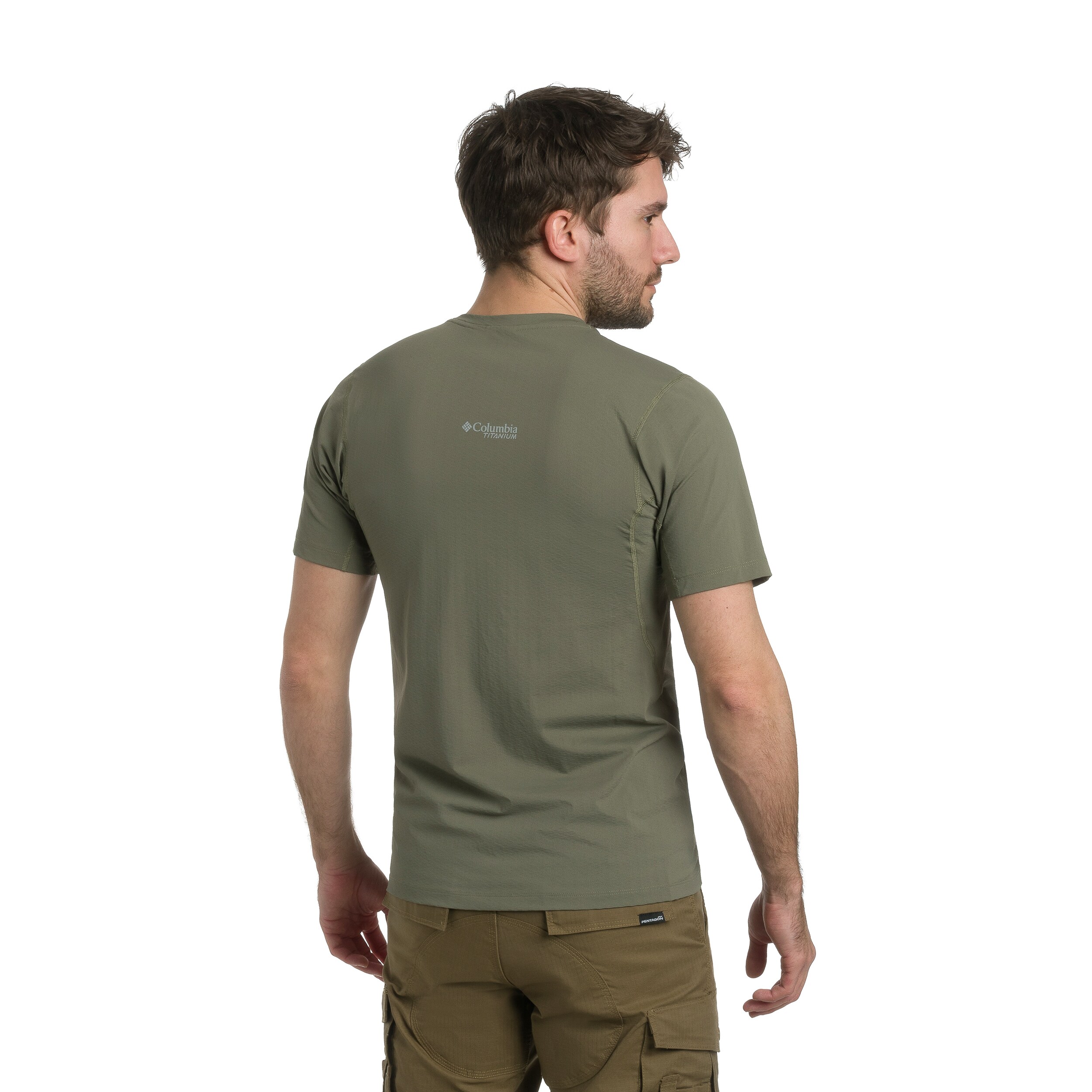 Koszulka termoaktywna Columbia Diamond Peak Pro Short Sleeve - Stone Green