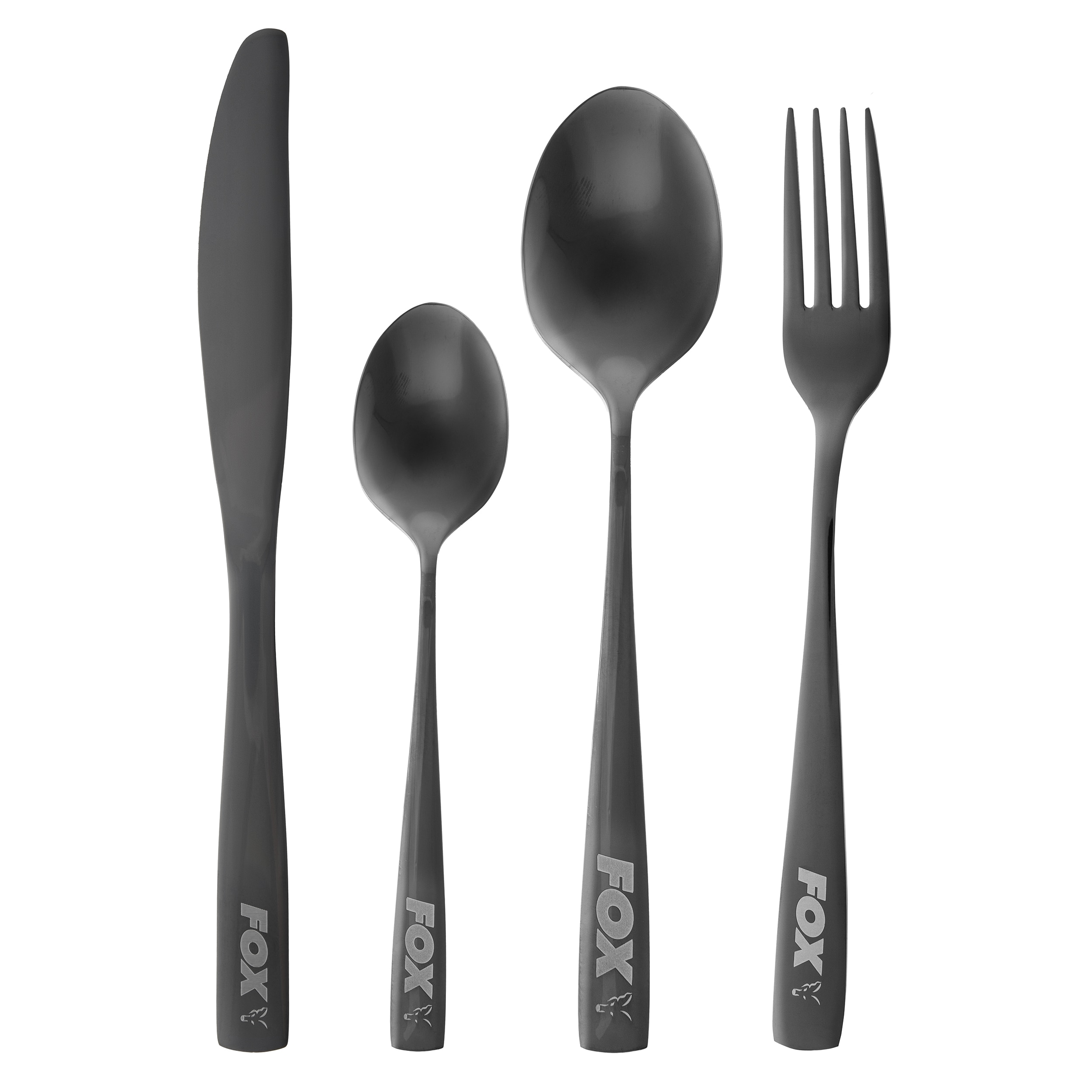 Fox Cookware Stainless Cultery Set - Black