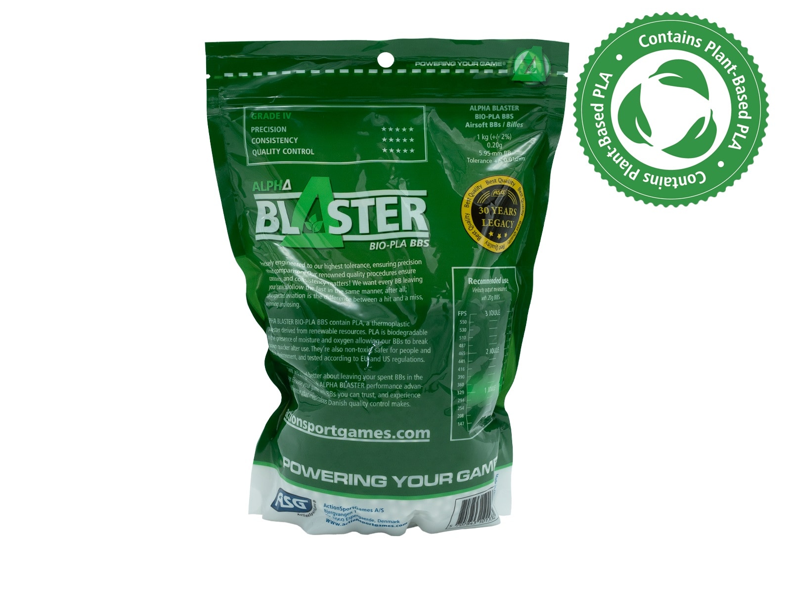 Kulki ASG biodegradowalne Alpha Blaster 0,20 g 1 kg