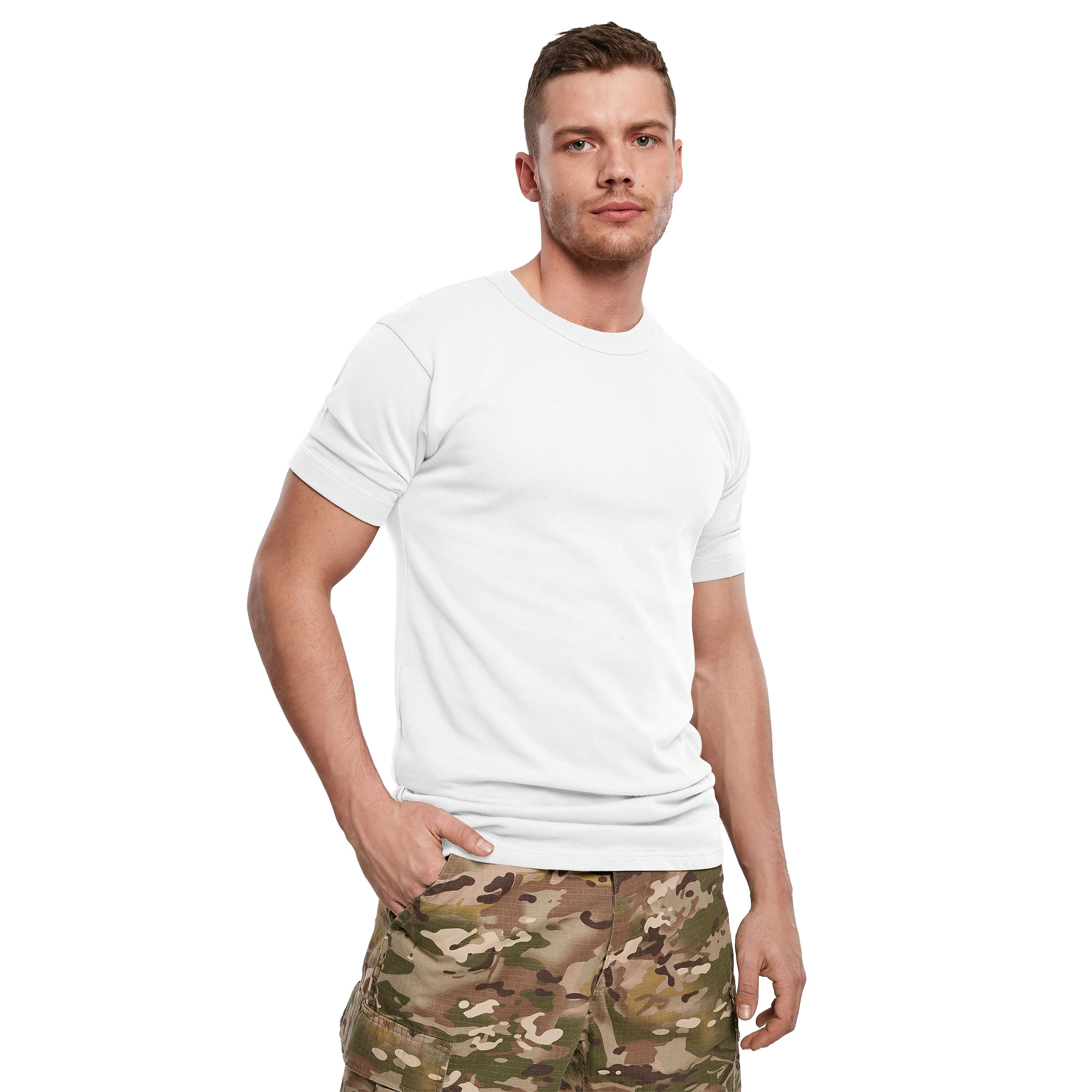 Koszulka T-Shirt Brandit BW - White