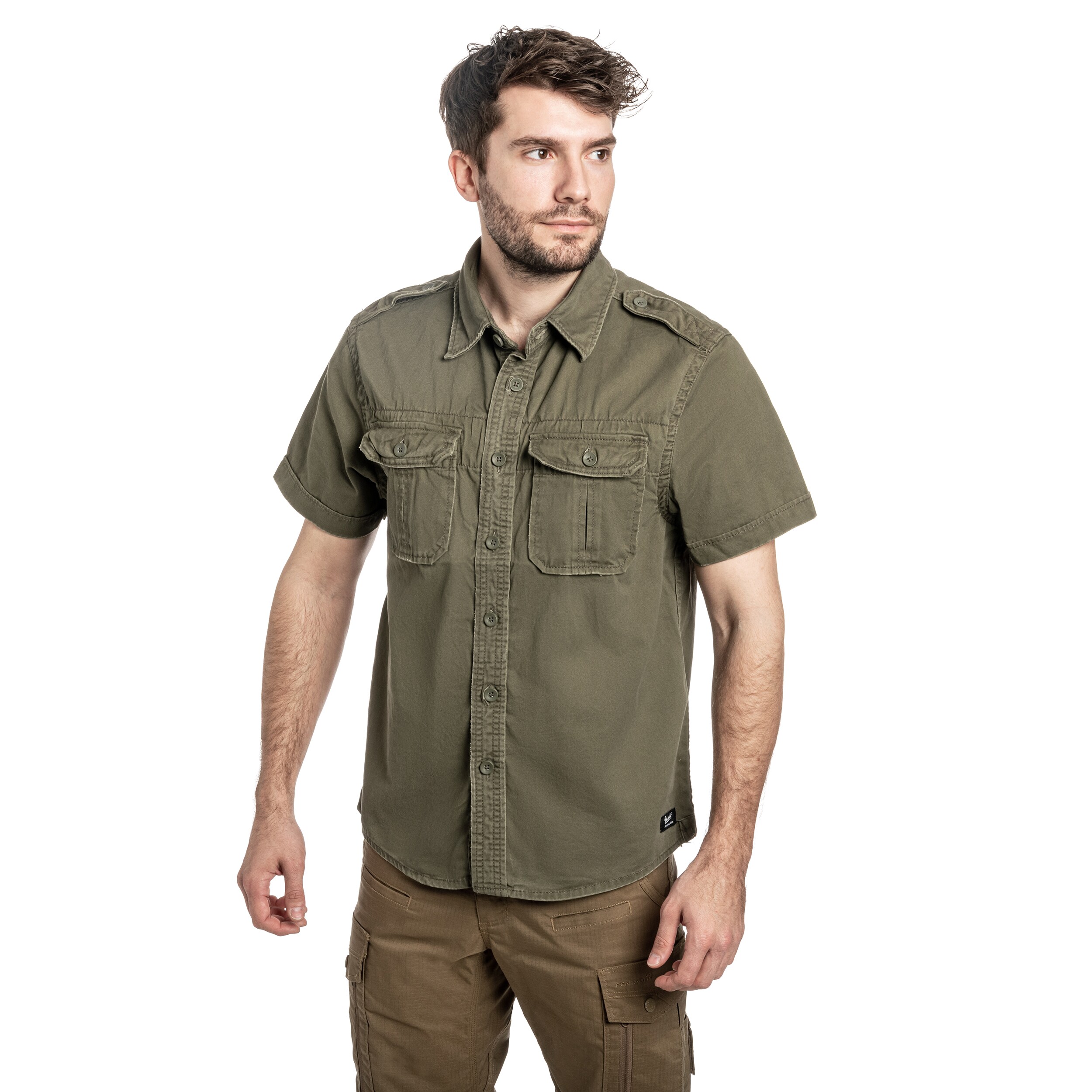 Koszula Brandit Vintage Short Sleeve - Olive
