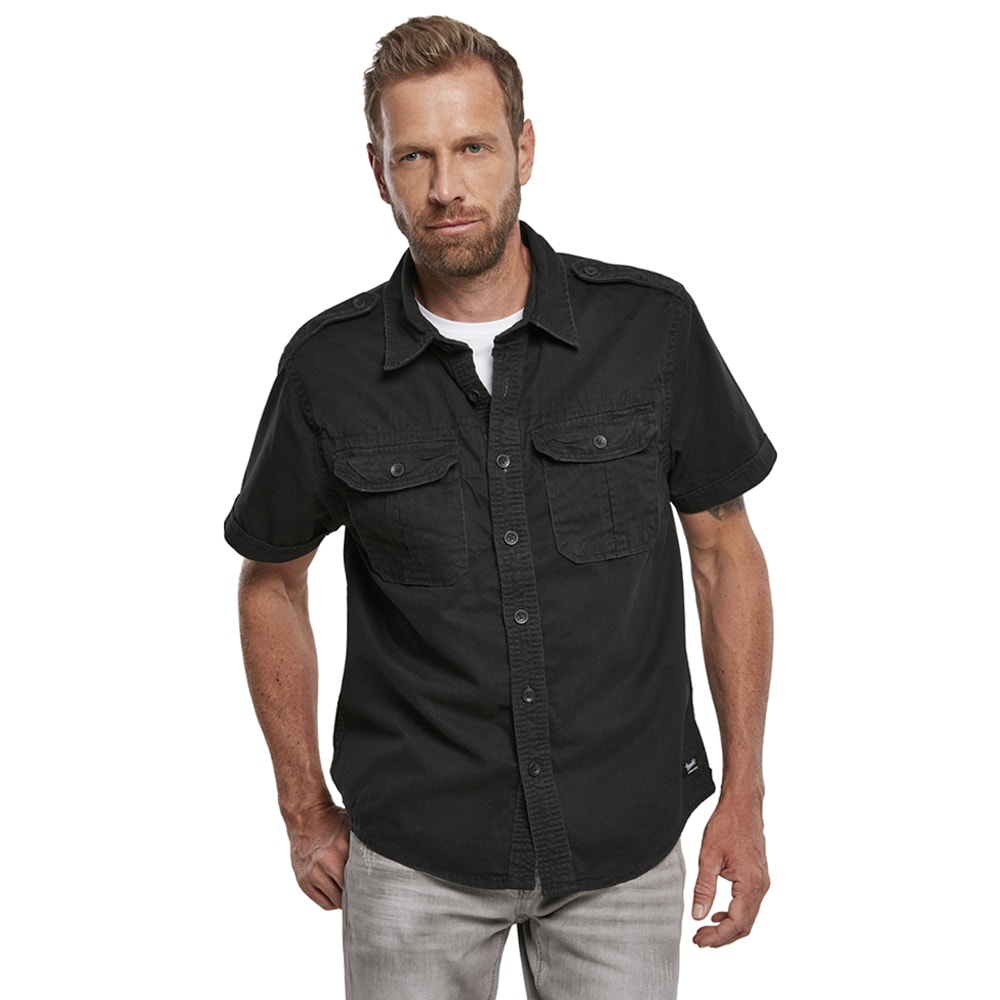 Koszula Brandit Vintage Short Sleeve - Black